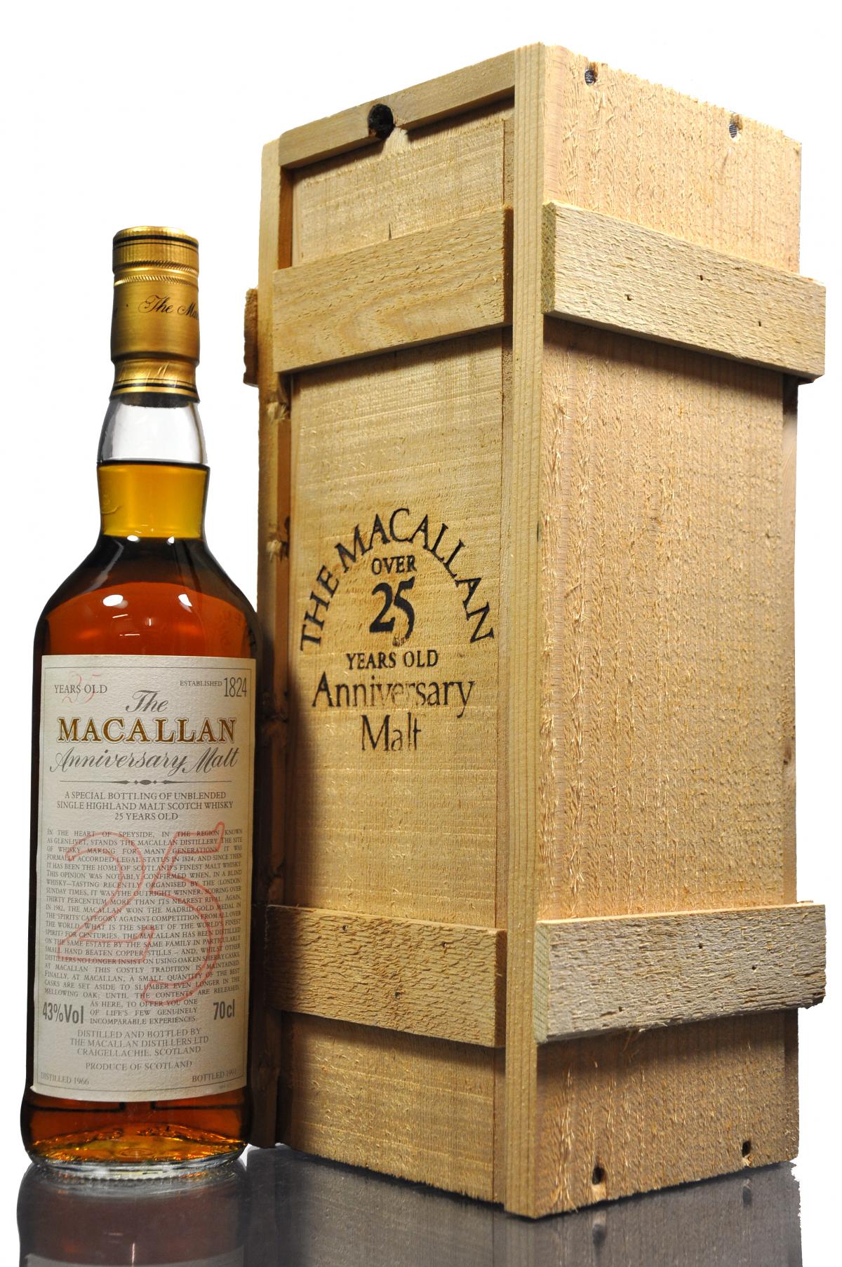 Macallan 1966-1991 - 25 Year Old Anniversary