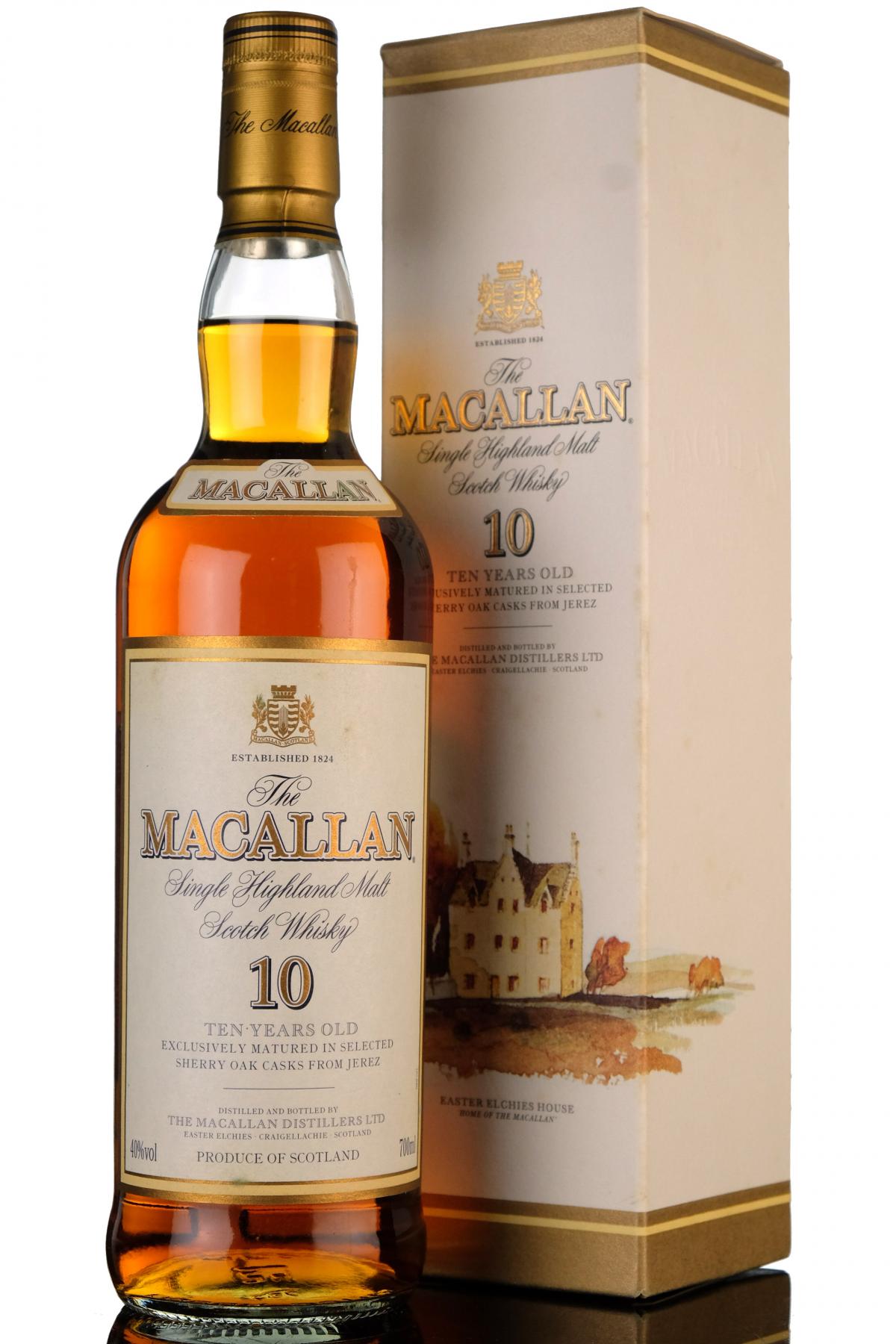 Macallan 10 Year Old - Sherry Casks - Early 2000s