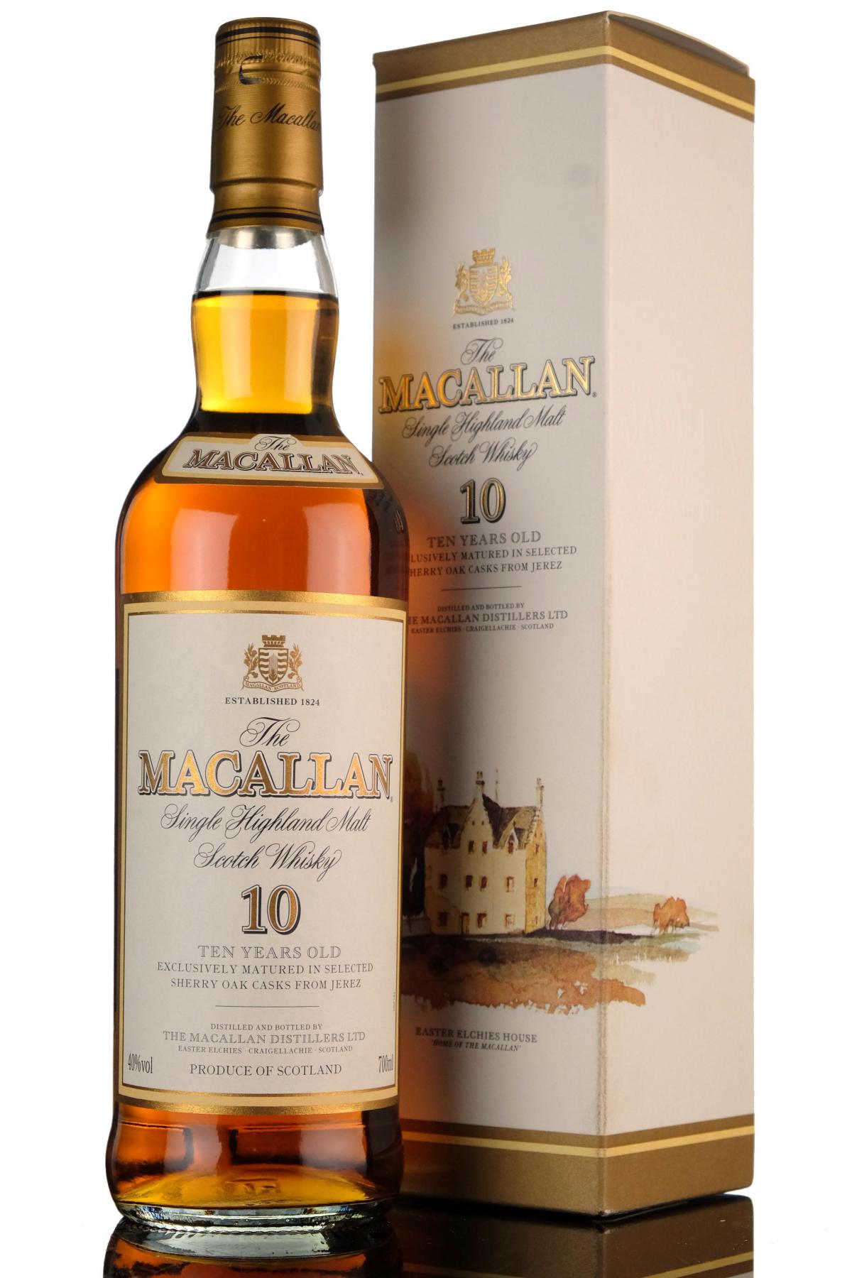 Macallan 10 Year Old - Sherry Casks - Early 2000s