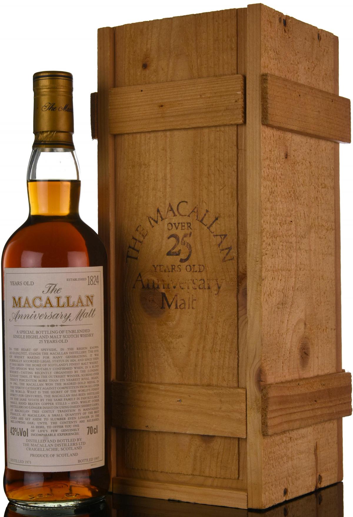 Macallan 1971-1997 - 25 Year Old - Anniversary Malt