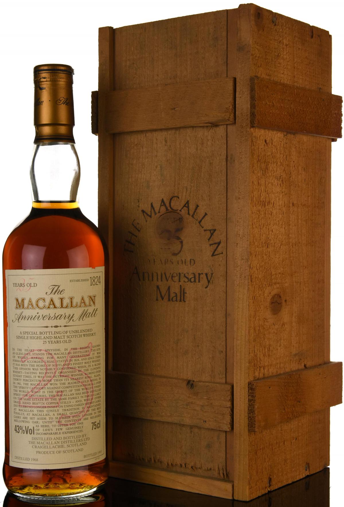 Macallan 1968-1993 - 25 Year Old Anniversary Malt