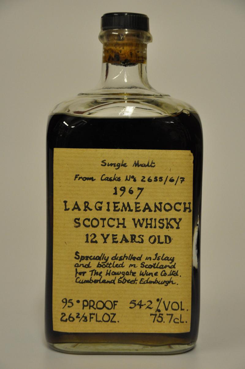 Bowmore Largiemeanoch 1967 - Cask 2655/6/7