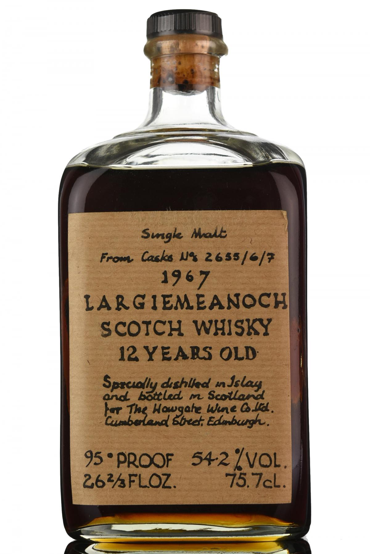 Bowmore Largiemeanoch 1967 - Cask 2655/6/7