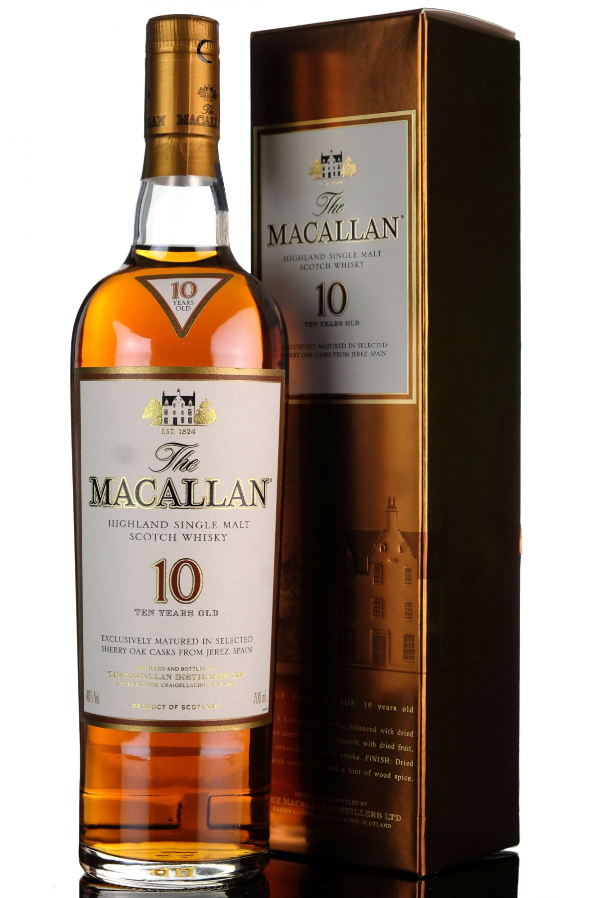 Macallan 10 Year Old - Sherry Casks - Mid 2000s