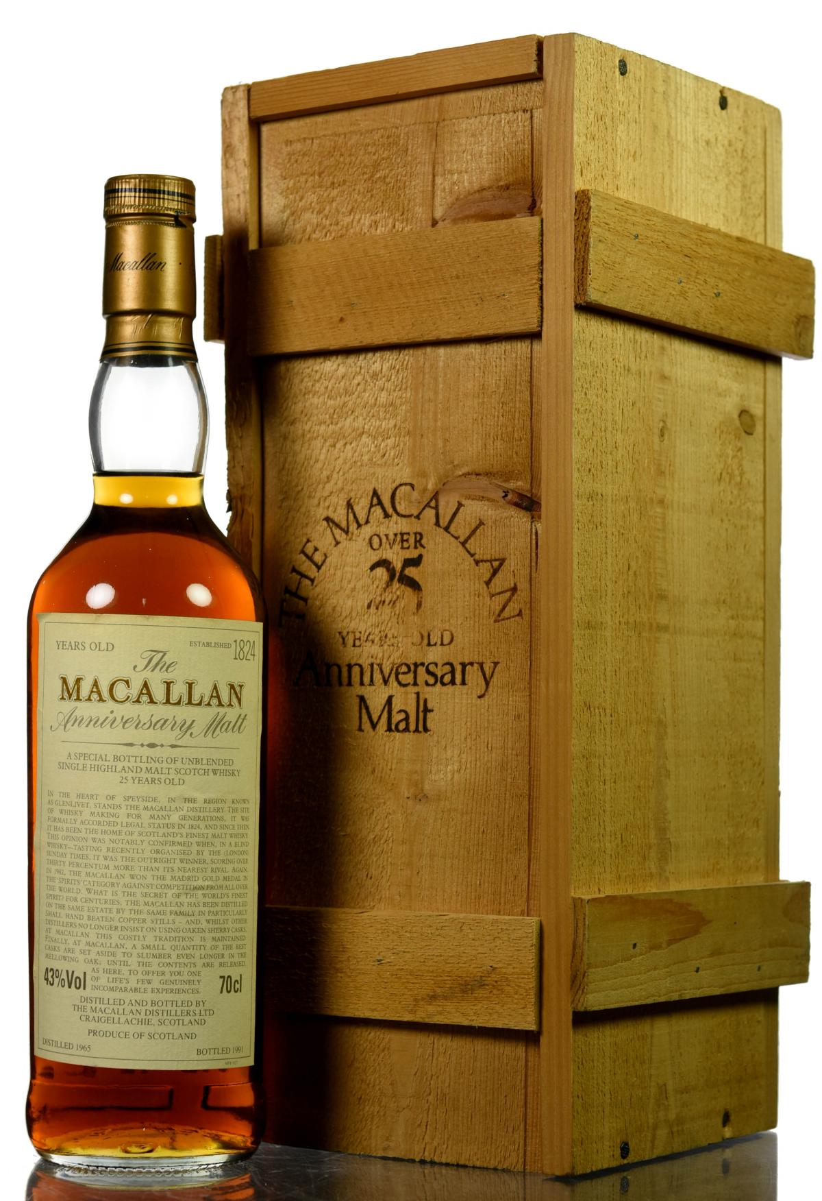 Macallan 1965-1991 - 25 Year Old Anniversary Malt