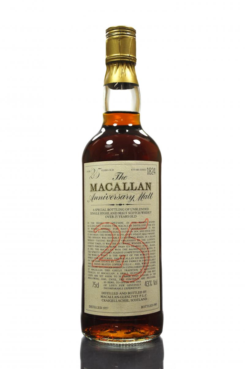 Macallan 1957-1983 - 25 Year Old Anniversary Malt