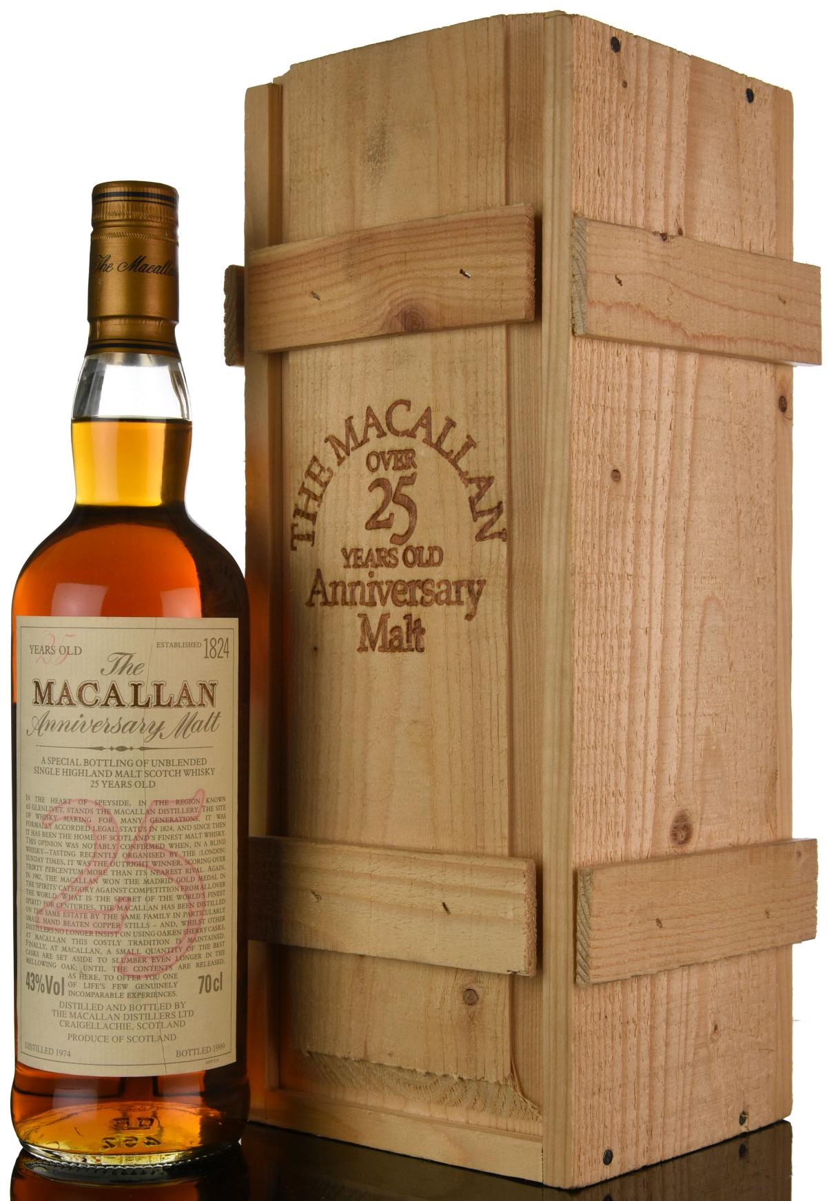 Macallan 1974-1999 - 25 Year Old Anniversary Malt