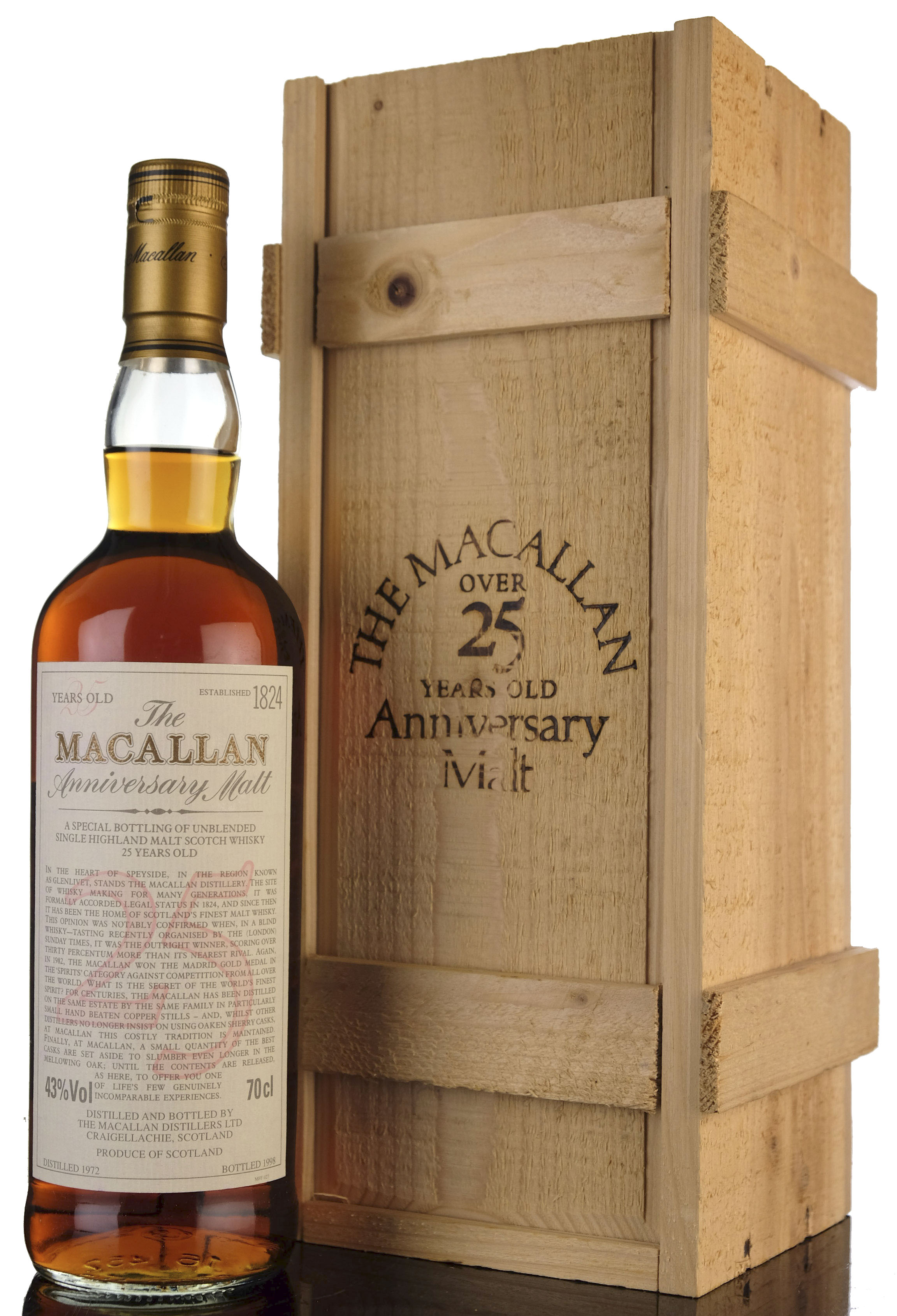 Macallan 1972-1998 - 25 Year Old Anniversary Malt