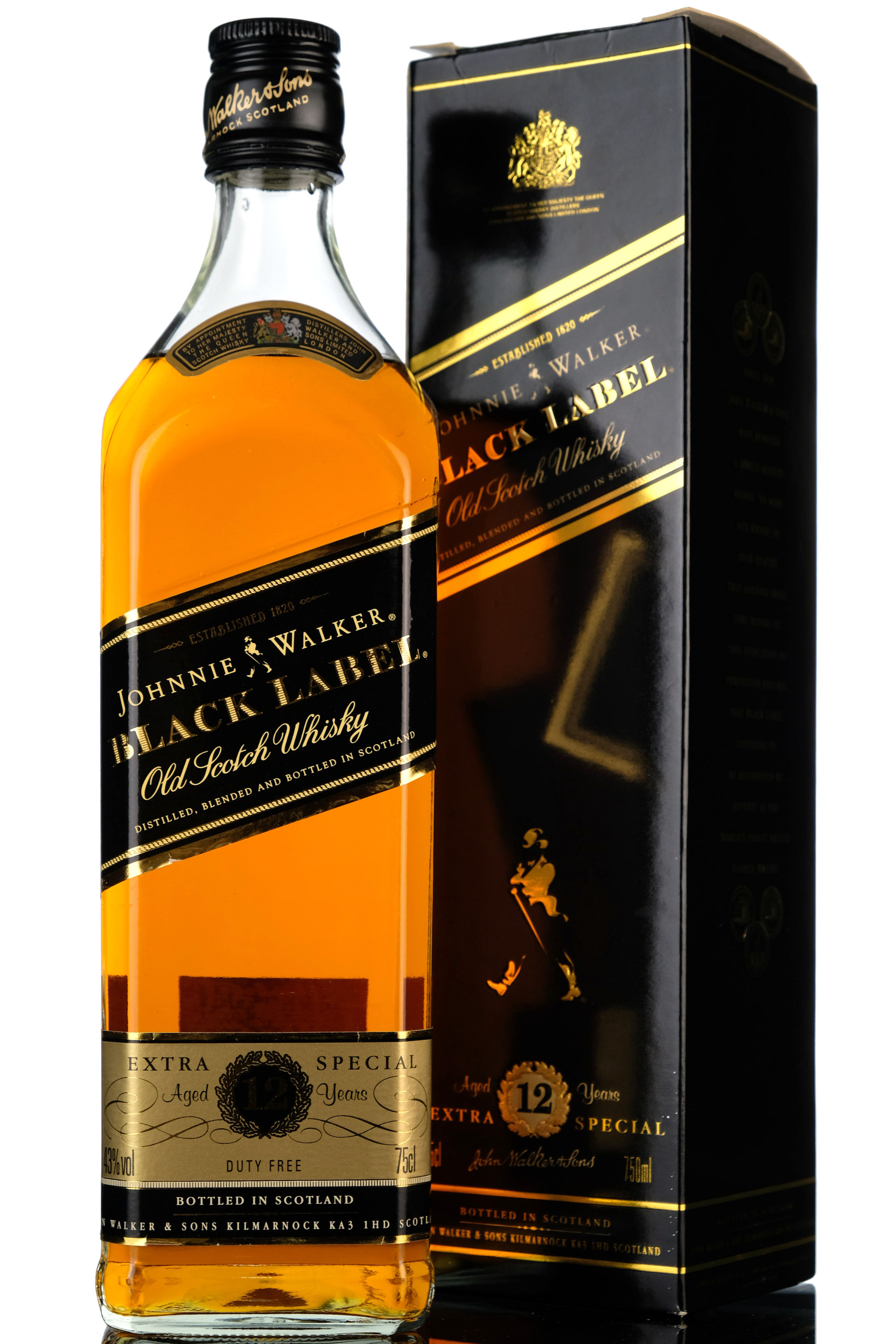 Johnnie Walker 12 Year Old - Black Label - Extra Special - 1990s
