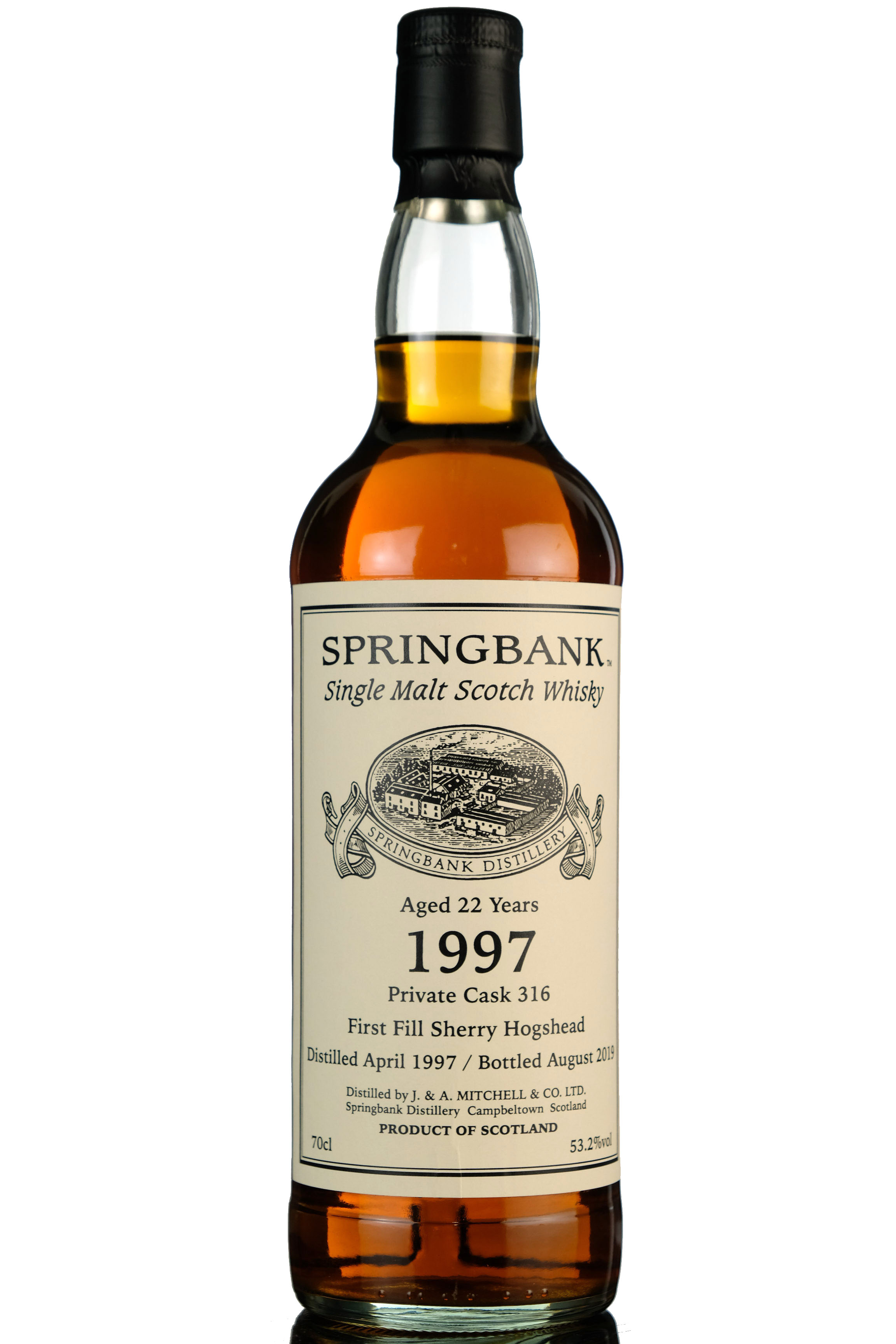 Springbank 1997-2019 - 22 Year Old - Custom Private Bottling - Single Cask 316
