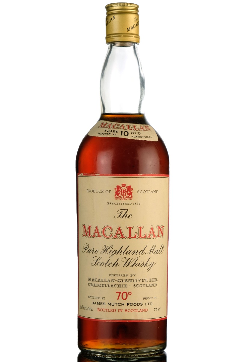 Macallan 10 Year Old - James Mutch Foods - Early 1970s