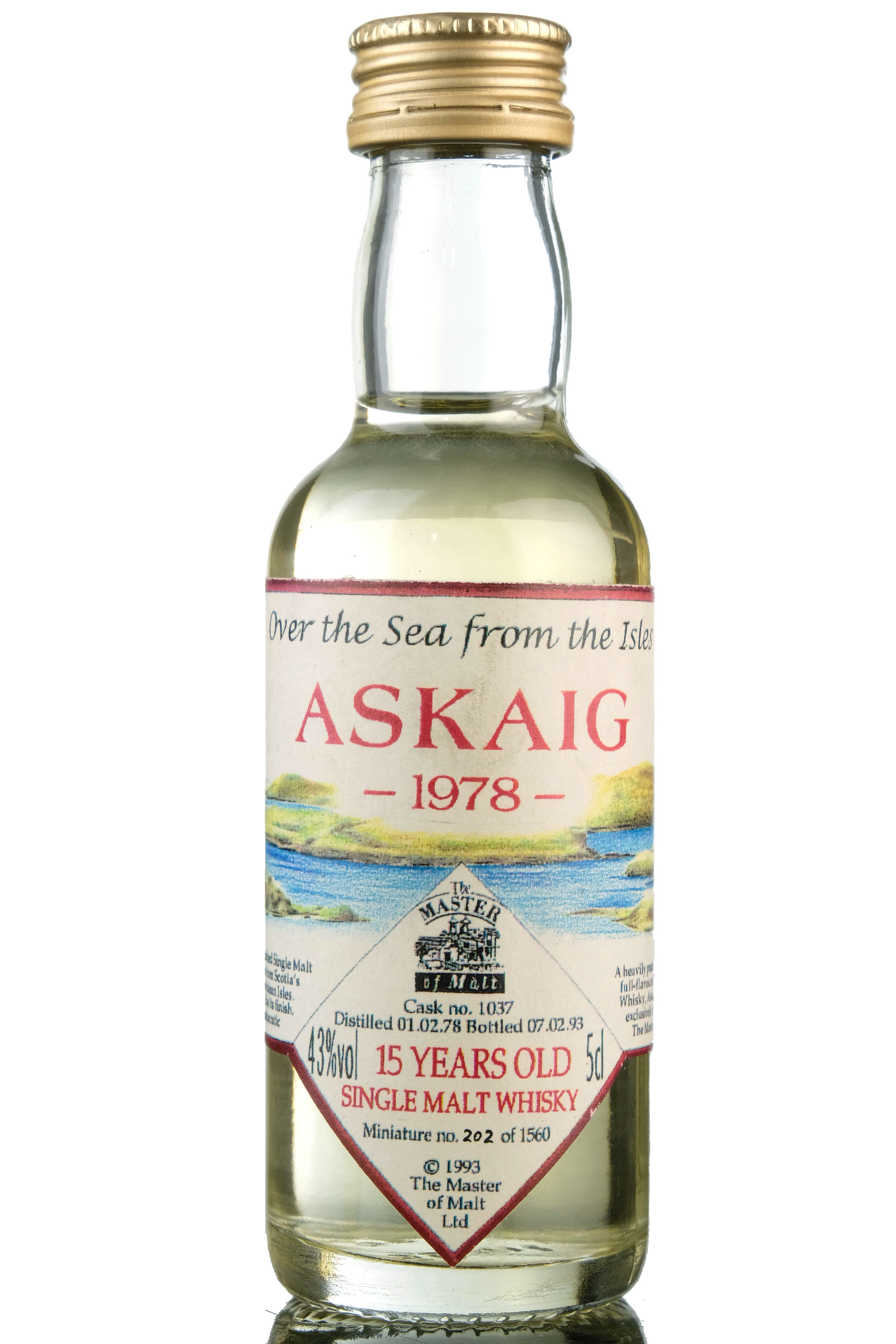 Askaig 1978-1993 - 15 Year Old - Master Of Malts Miniature