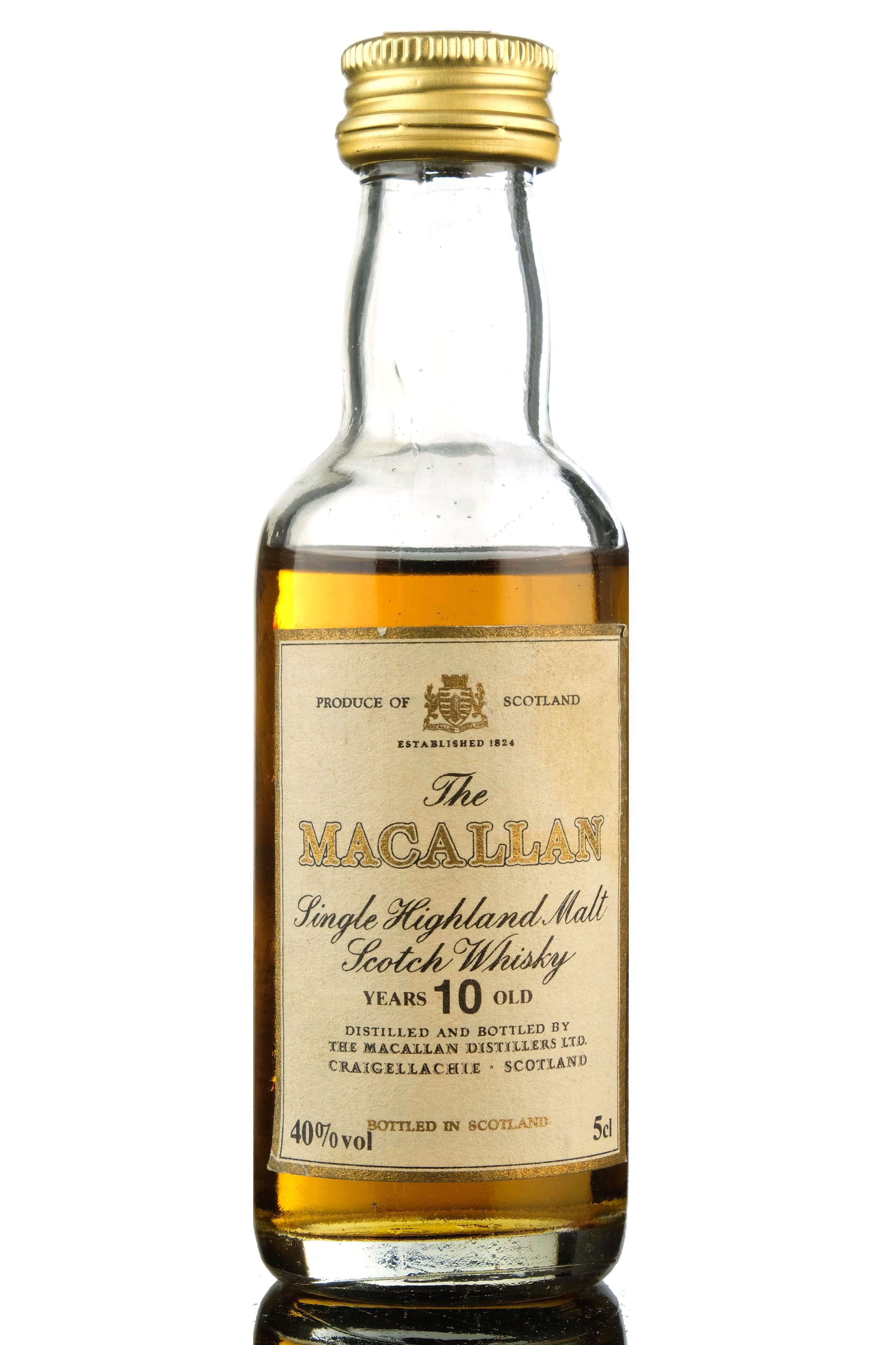 Macallan 10 Year Old Miniature