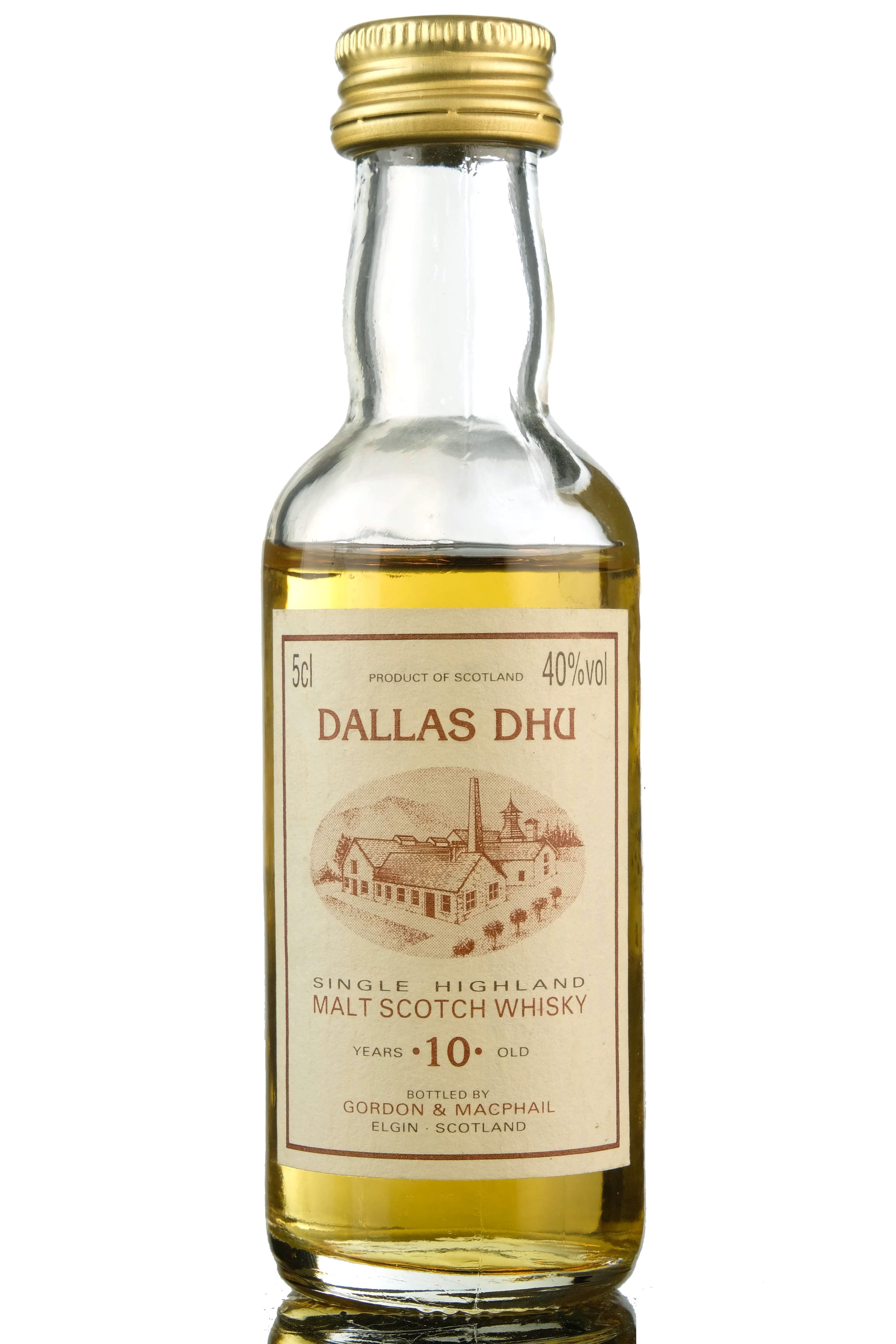 Dallas Dhu 10 Year Old - Gordon & MacPhail Miniature