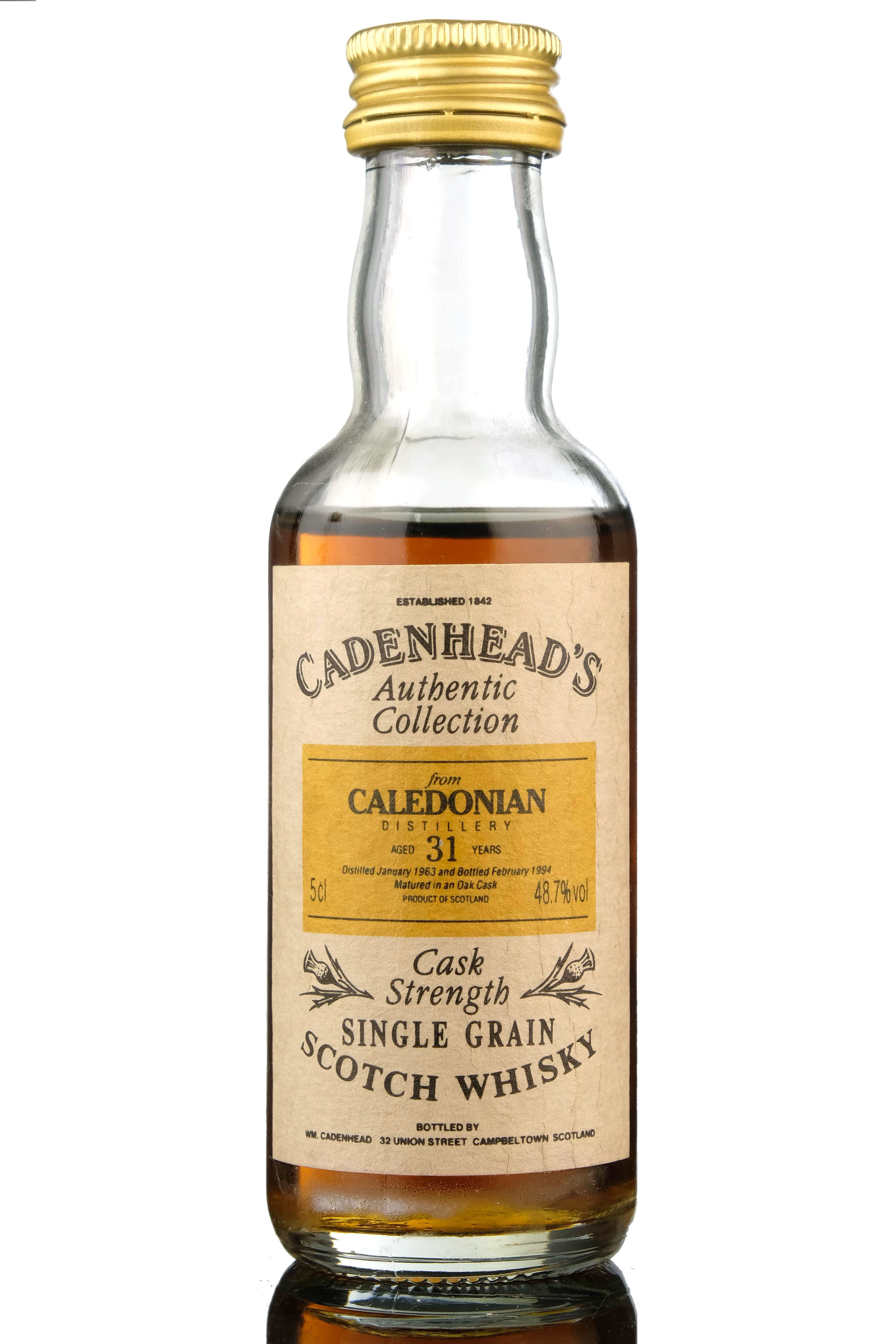 Caledonian 1963-1994 - 31 Year Old - Cadenheads Miniature