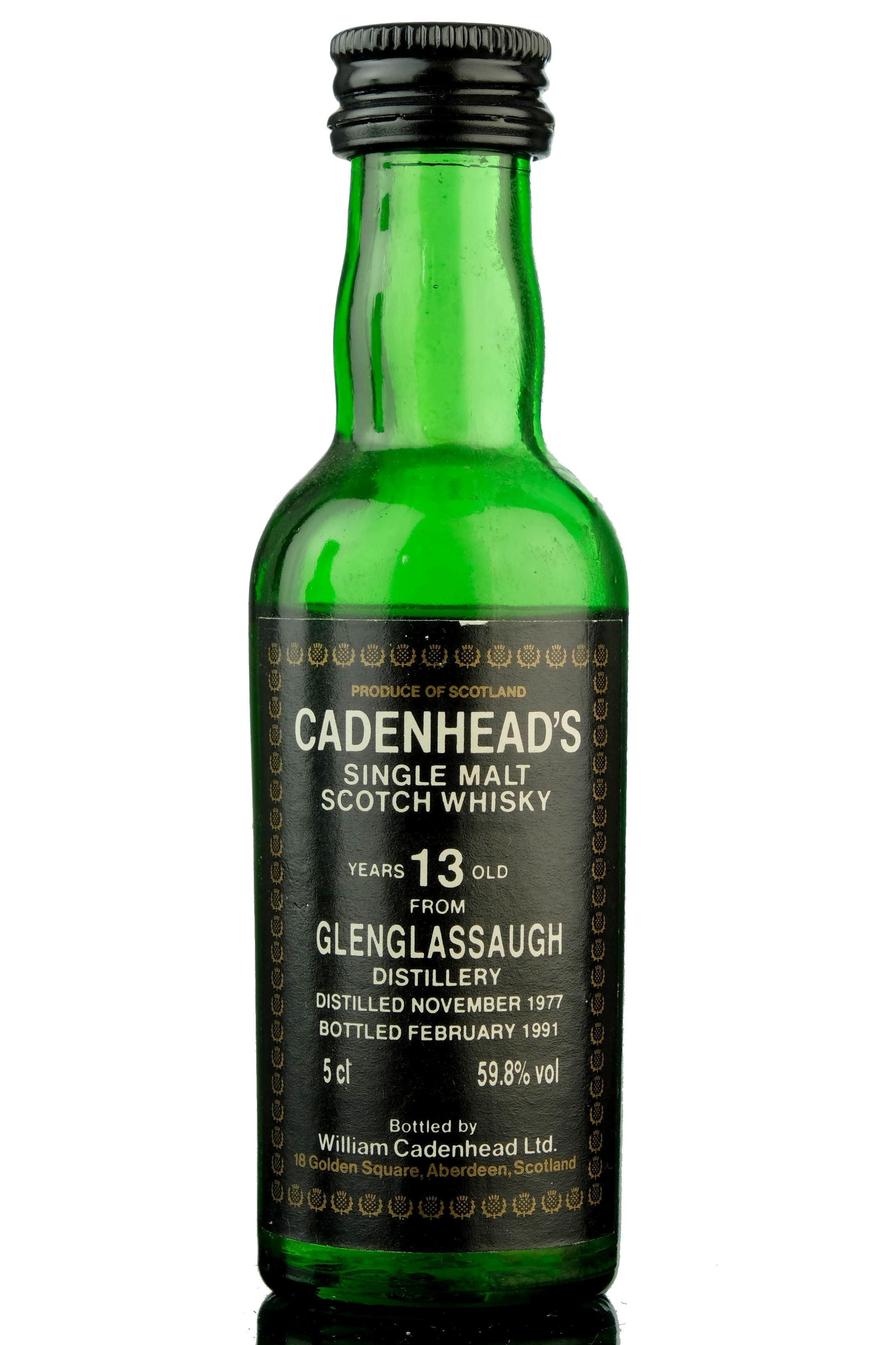 Glenglassaugh 1977-1991 - 13 Year Old - Cadenhead\'s Miniature