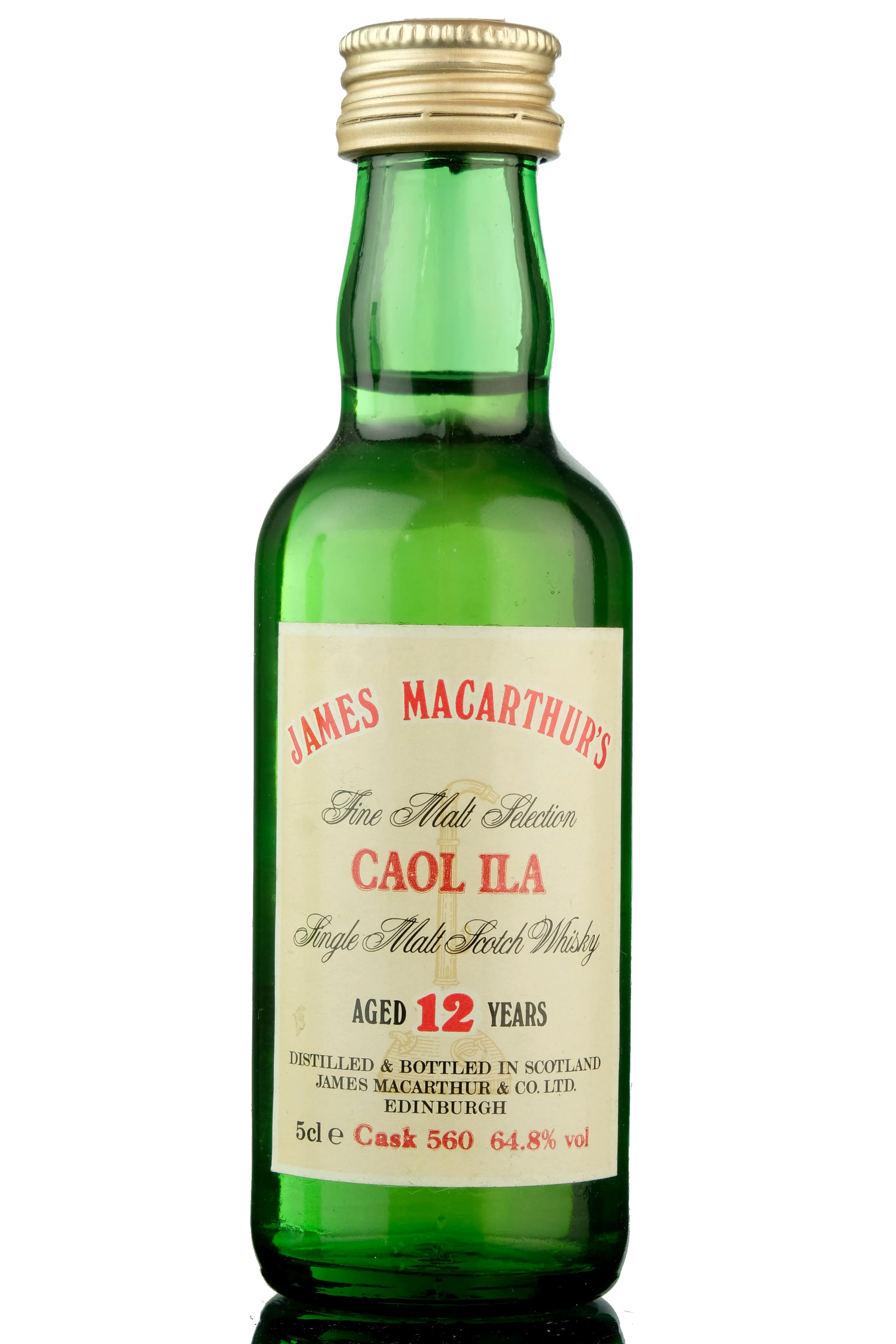 Caol Ila 12 Year Old - James MacArthur - Fine Malt Selection Miniature