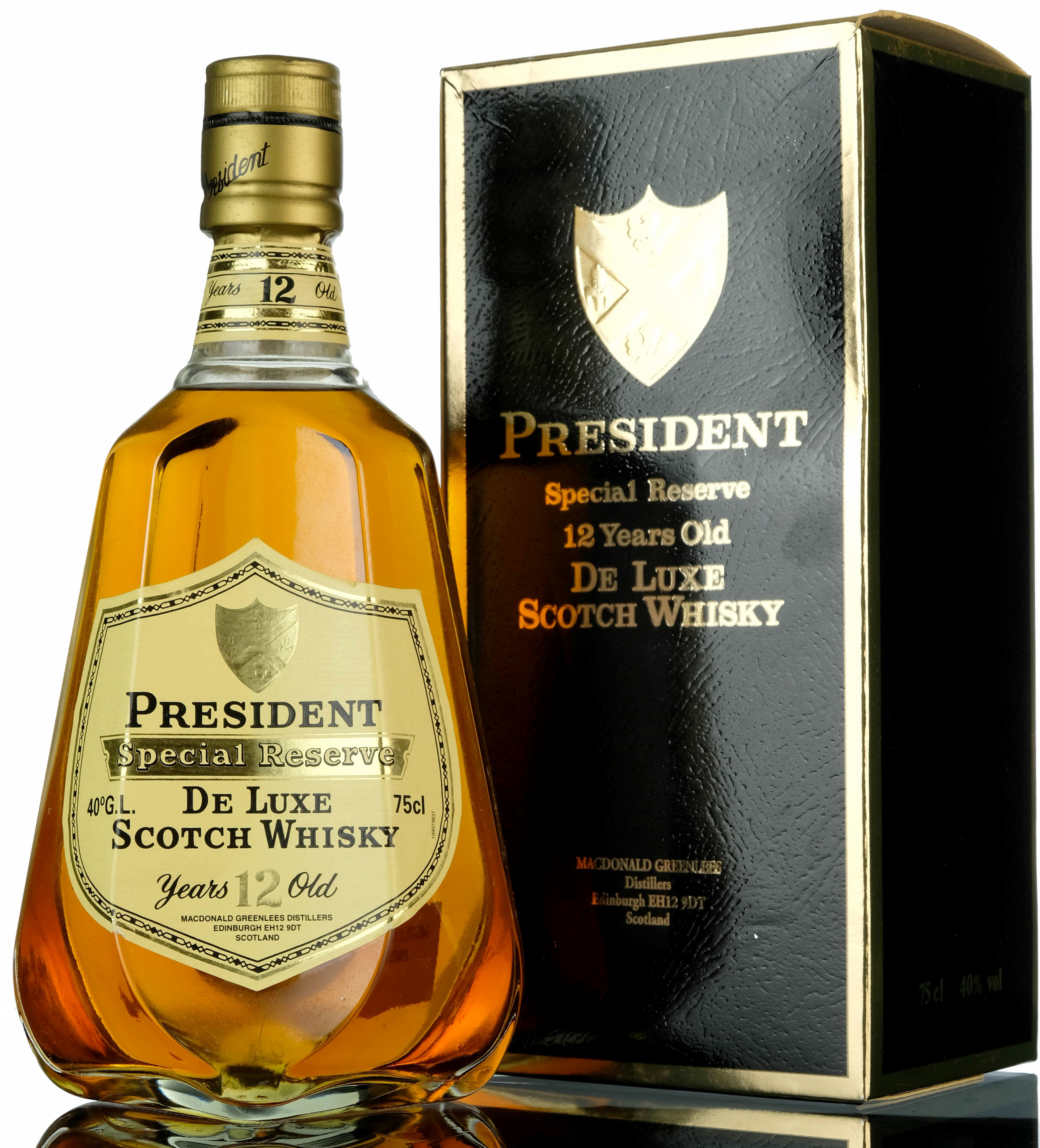 President 12 Year Old Special Reserve - 1980s