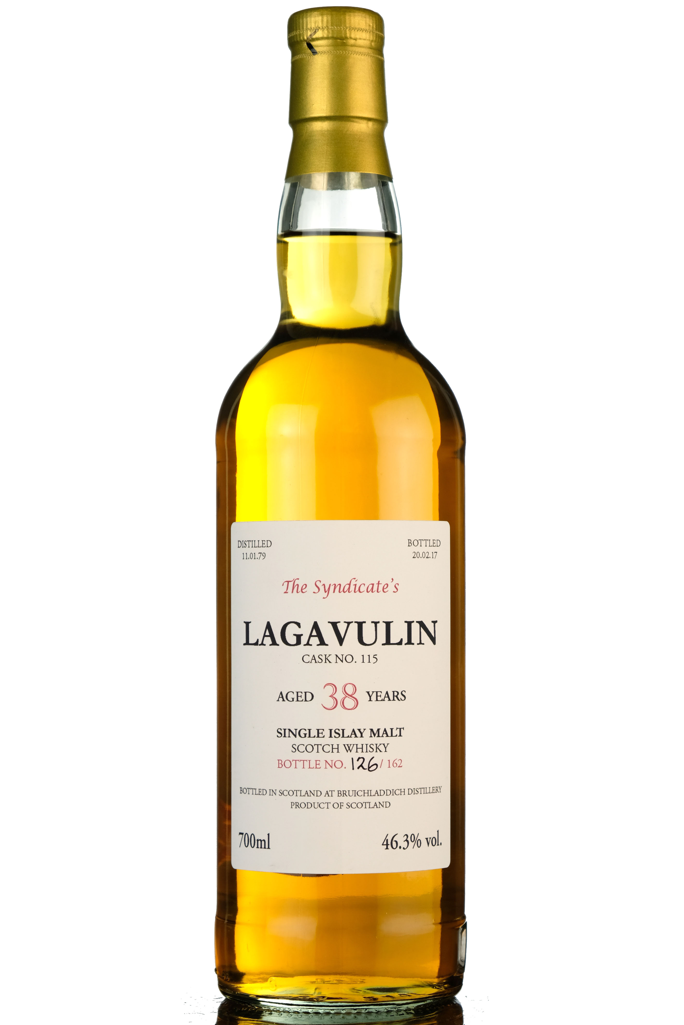 Lagavulin 1979-2017 - 38 Year Old - The Syndicates - Single Cask 115
