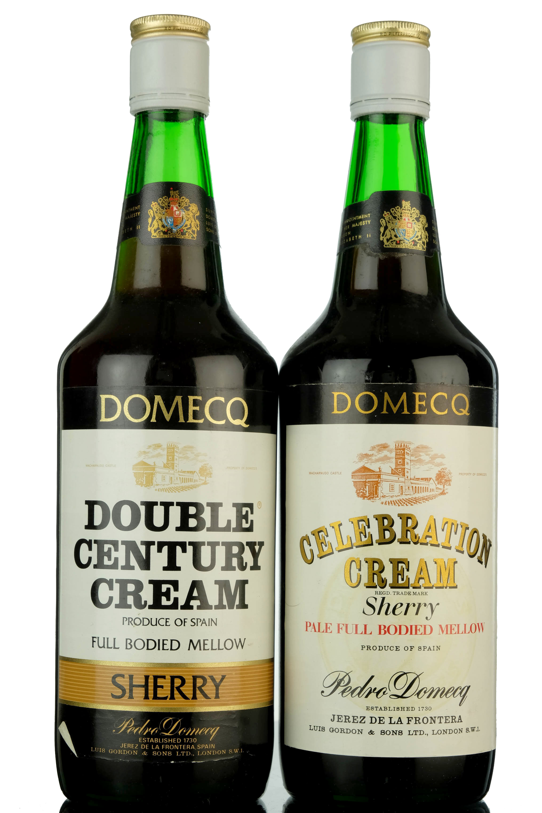 2 x Domecq Sherry