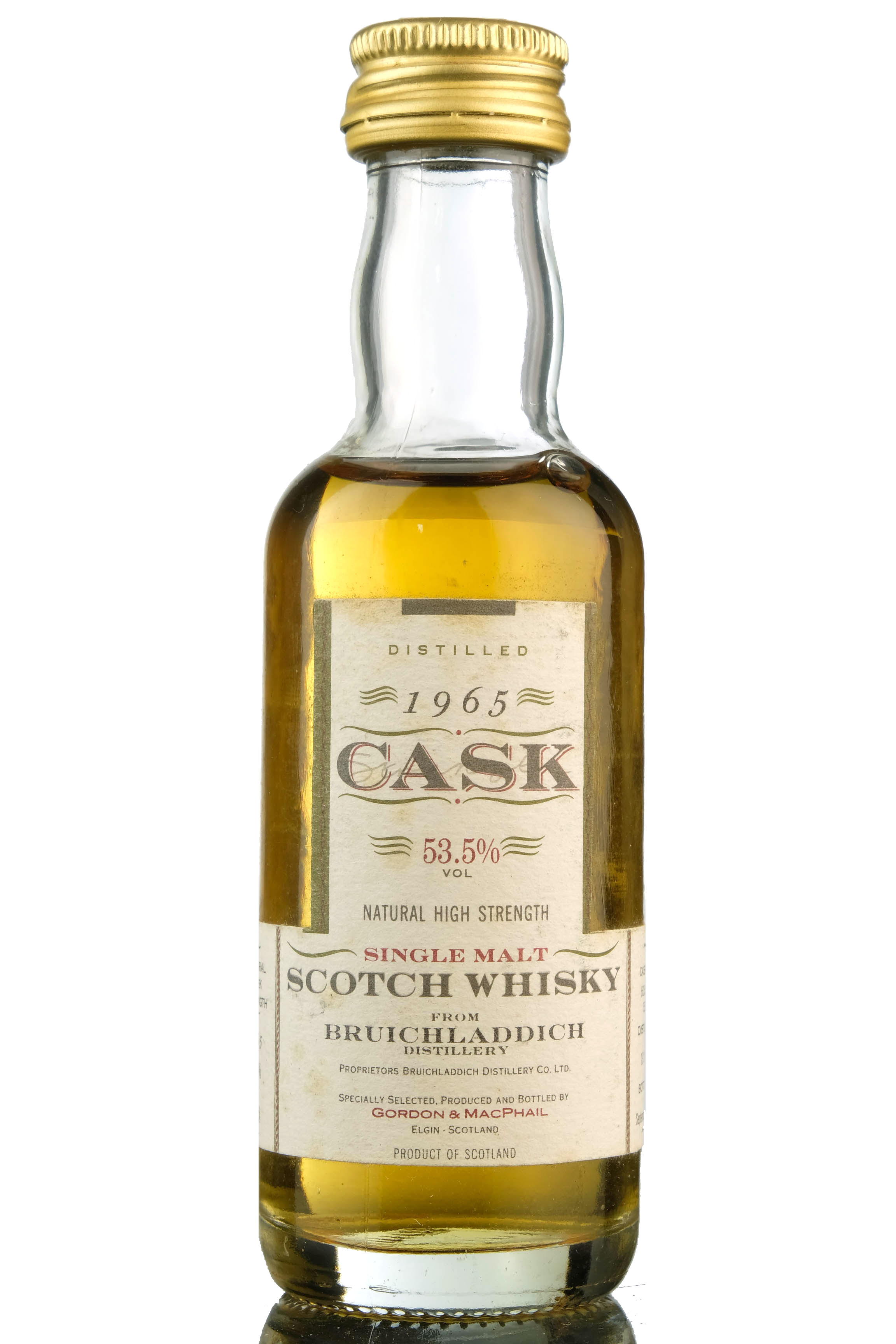 Bruichladdich 1965-1991 - Cask Strength - Gordon & MacPhail Miniature