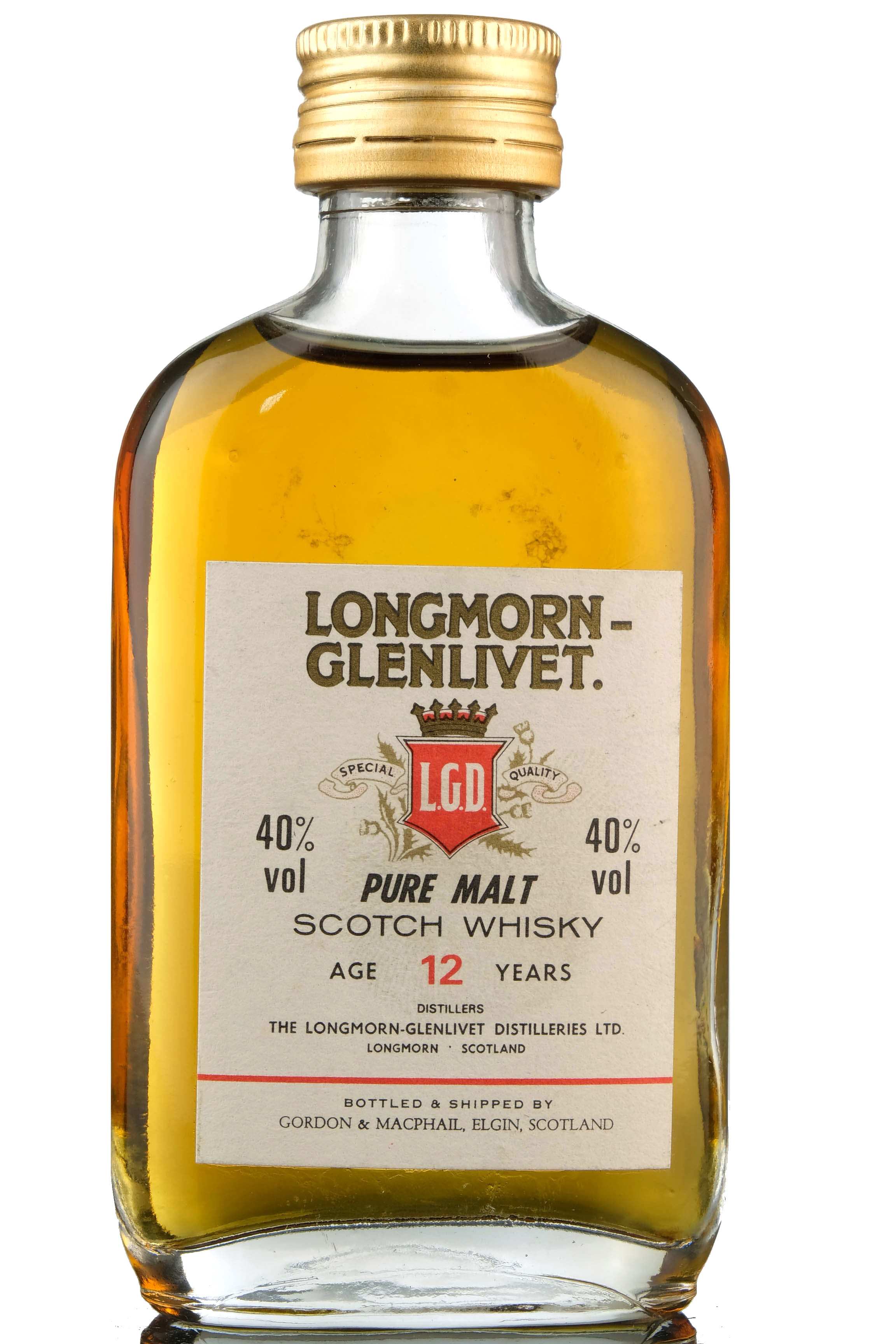 Longmorn-Glenlivet 12 Year Old - Gordon & MacPhail Miniature