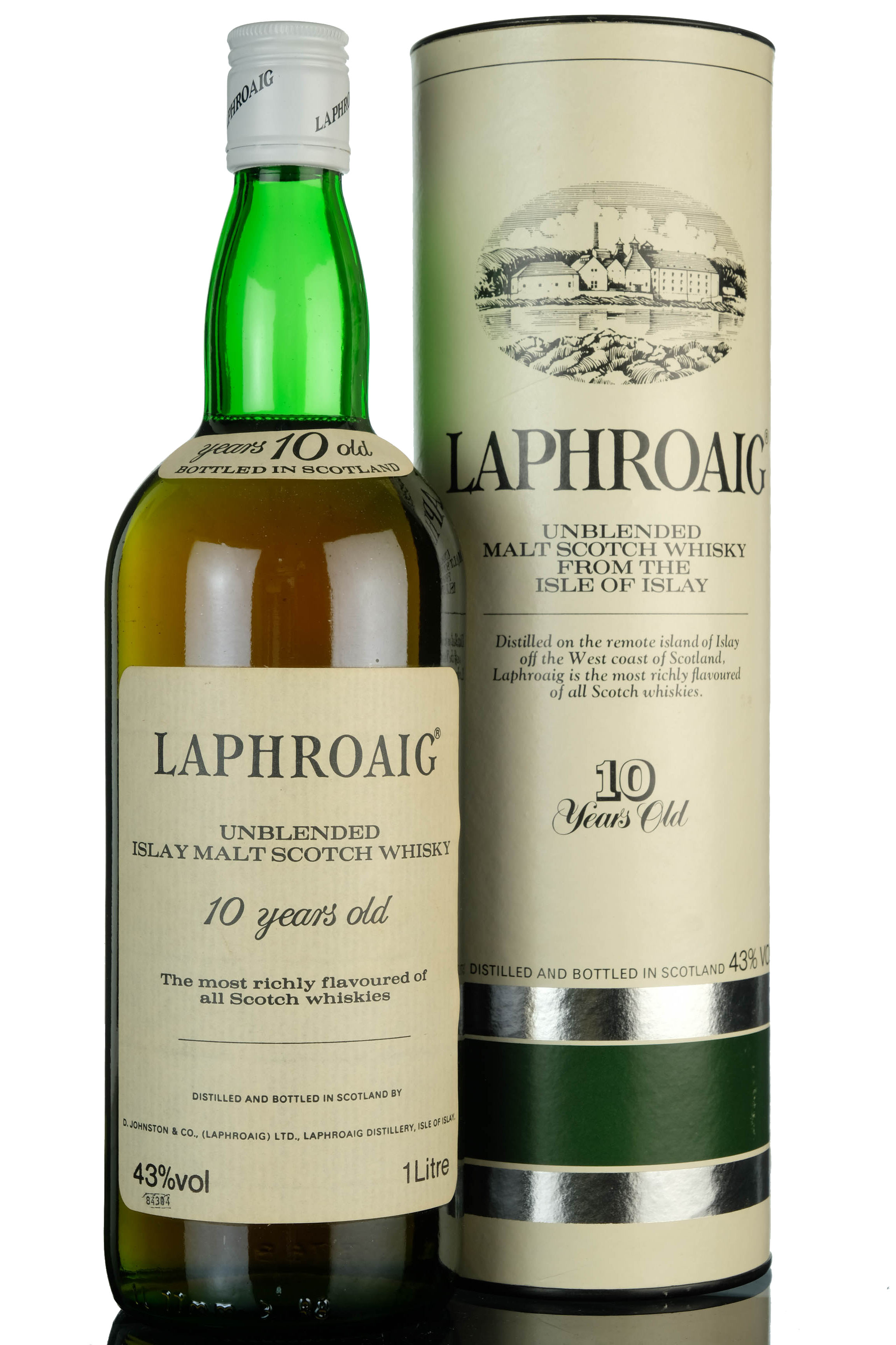Laphroaig 10 Year Old - 1980s - 1 Litre
