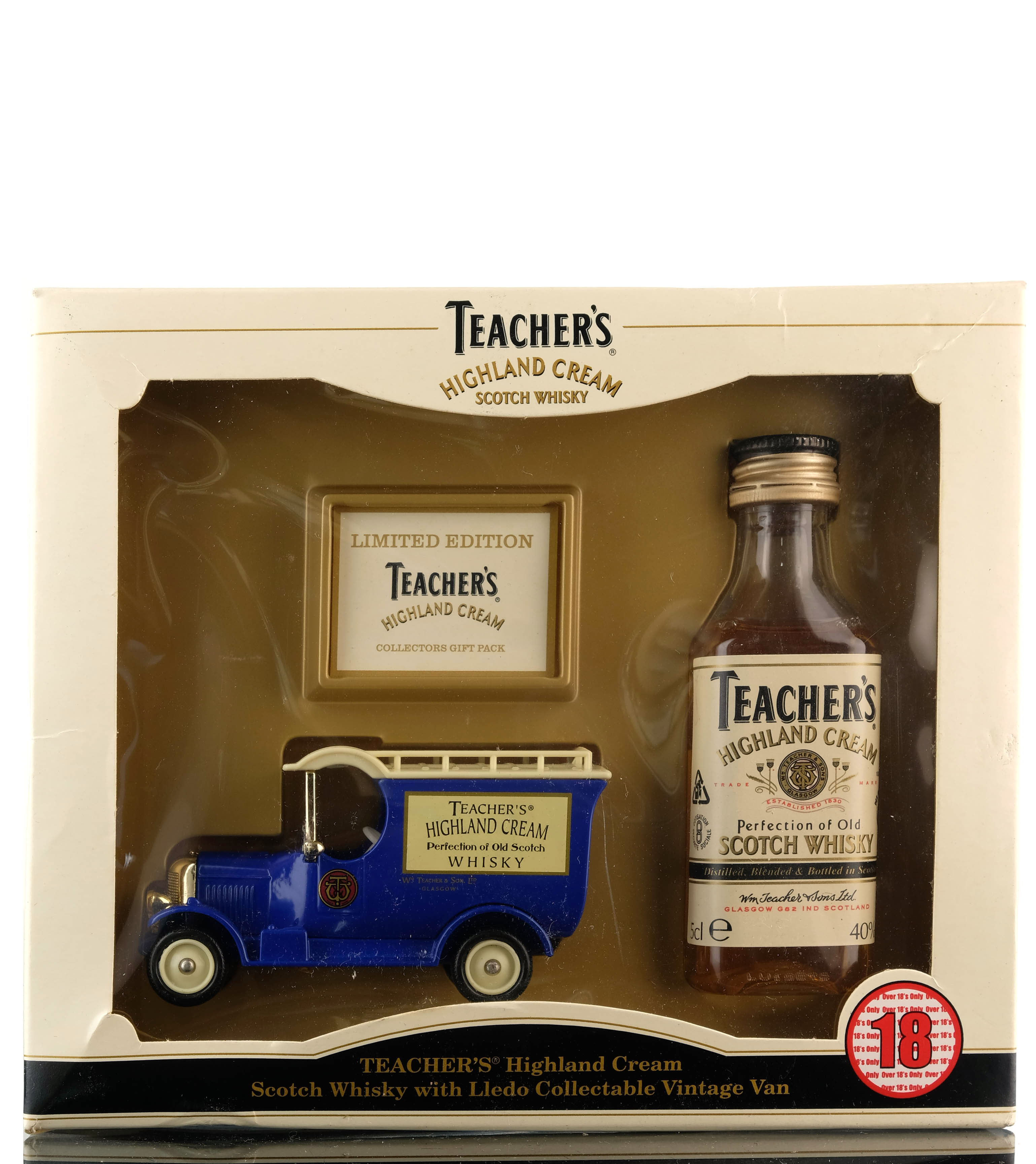 Teachers Highland Cream Miniature With Lledo Vintage Van