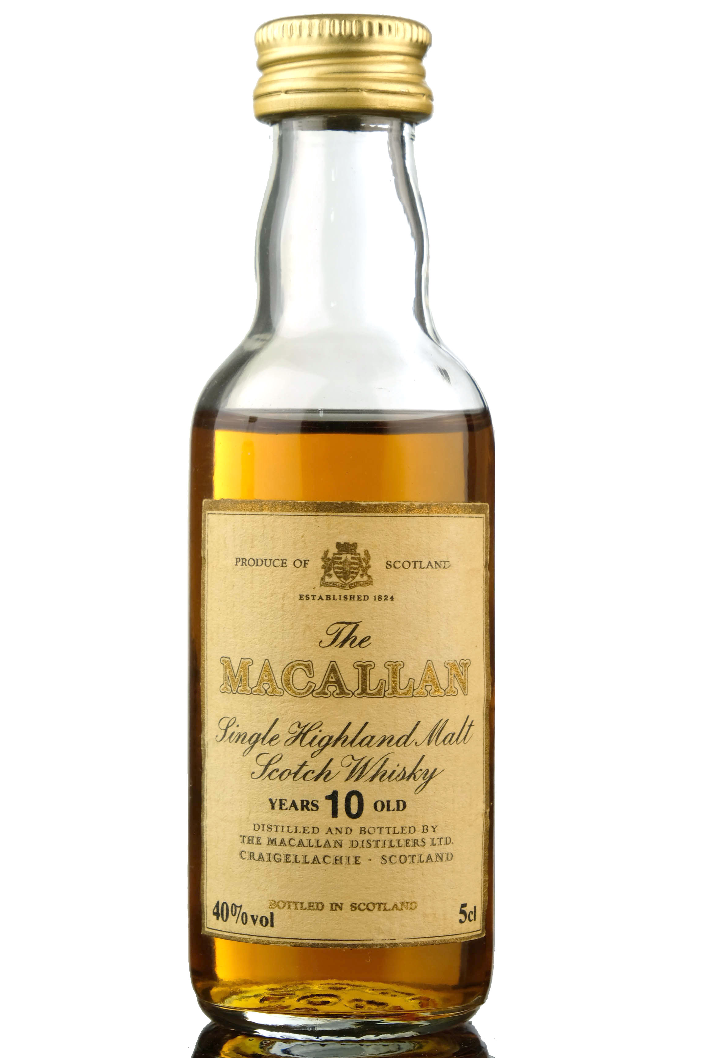 Macallan 10 Year Old Miniature