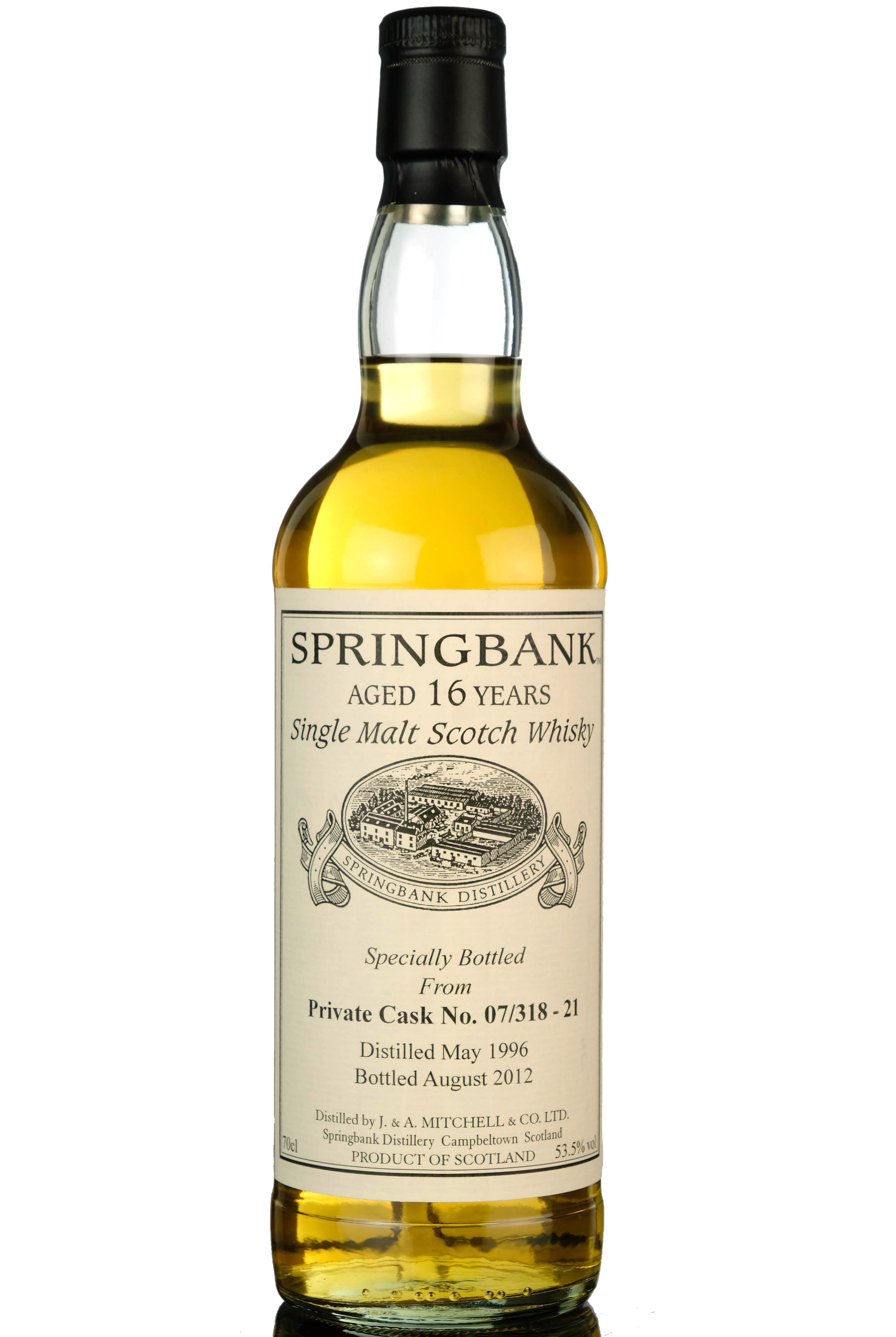 Springbank 1996-2012 - 16 Year Old - Private Single Cask 07/318-21