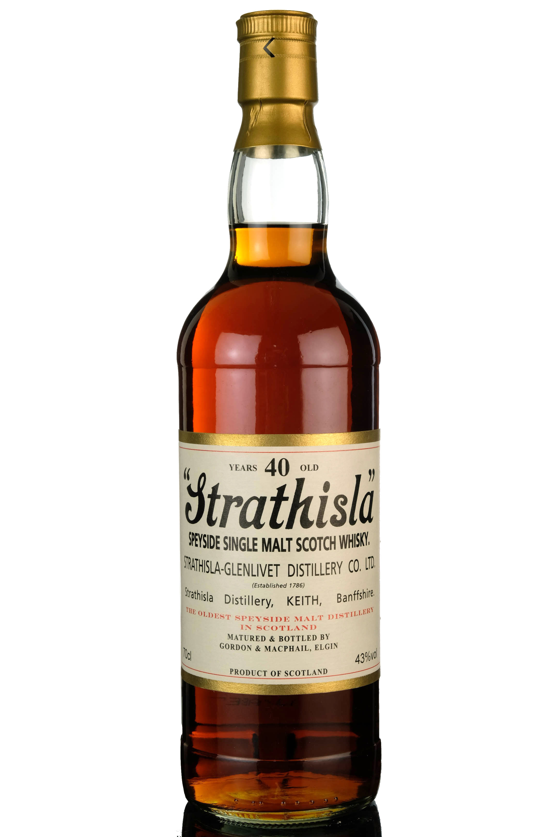 Strathisla 40 Year Old - Gordon & MacPhail