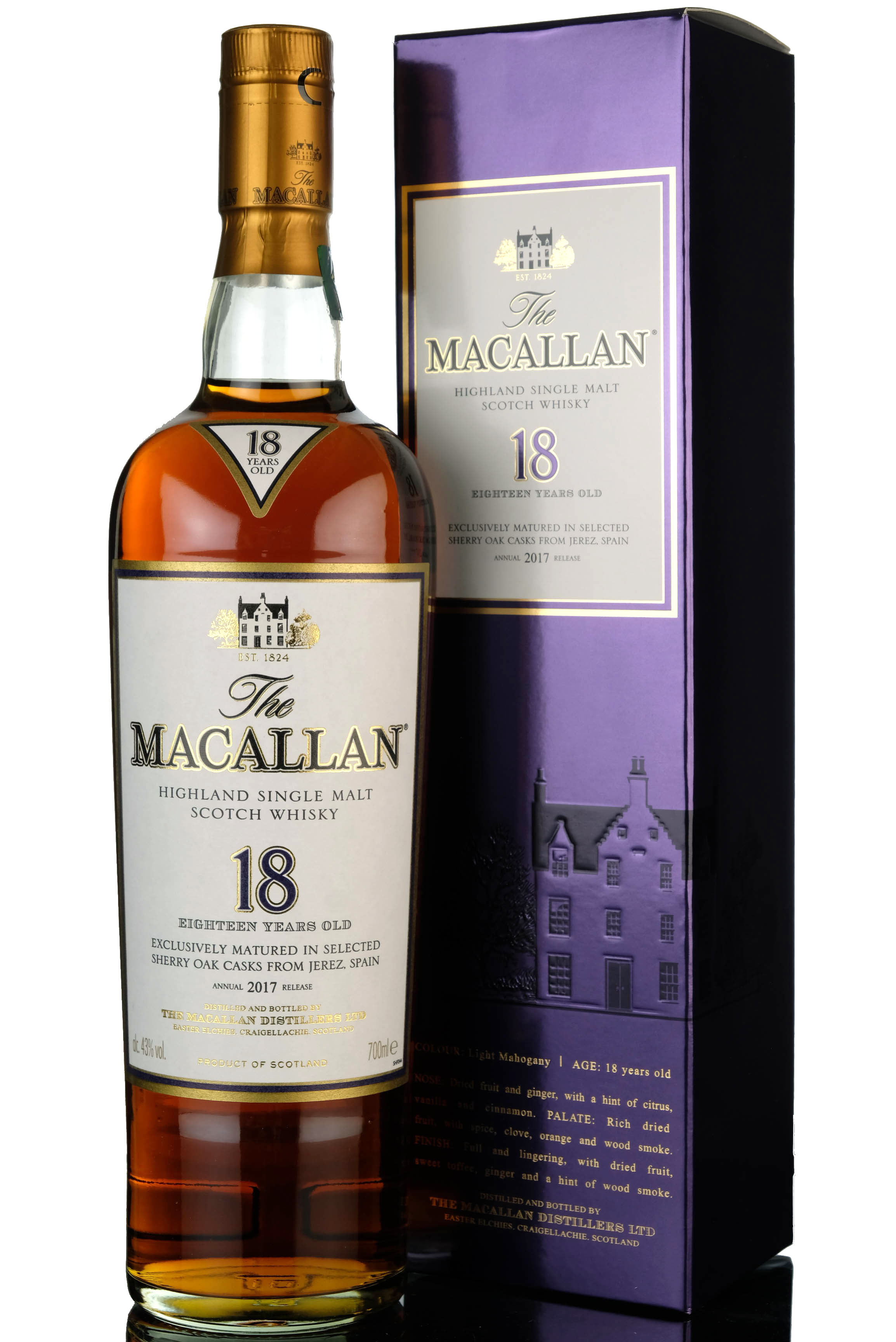 Macallan 18 Year Old - Sherry Cask - 2017 Release