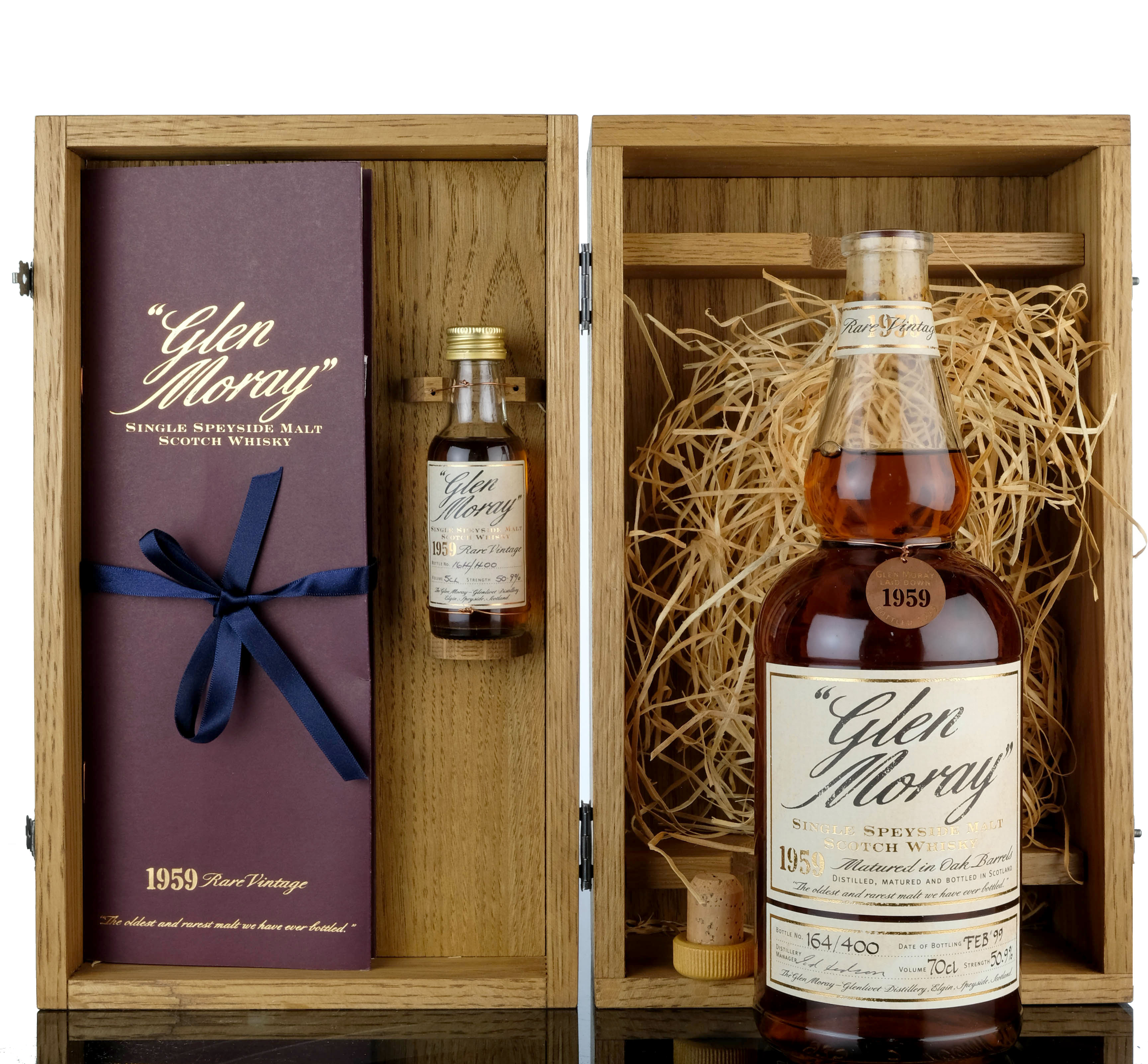 Glen Moray 1959-1999 - 40 Year Old - With Miniature