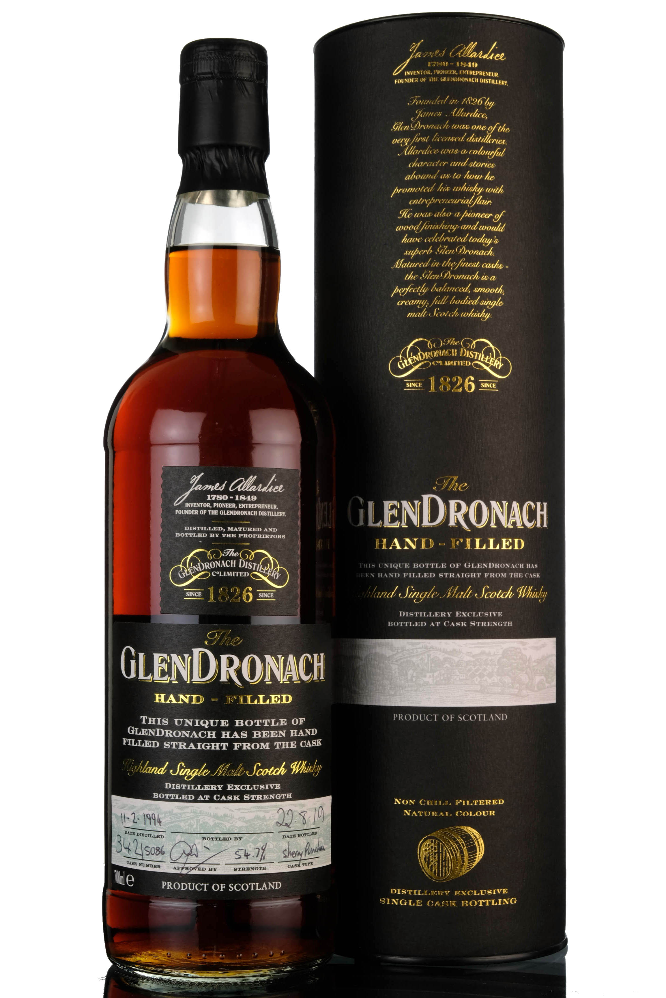 Glendronach 1994-2019 - 25 Year Old - Hand Filled - Single Cask 5086