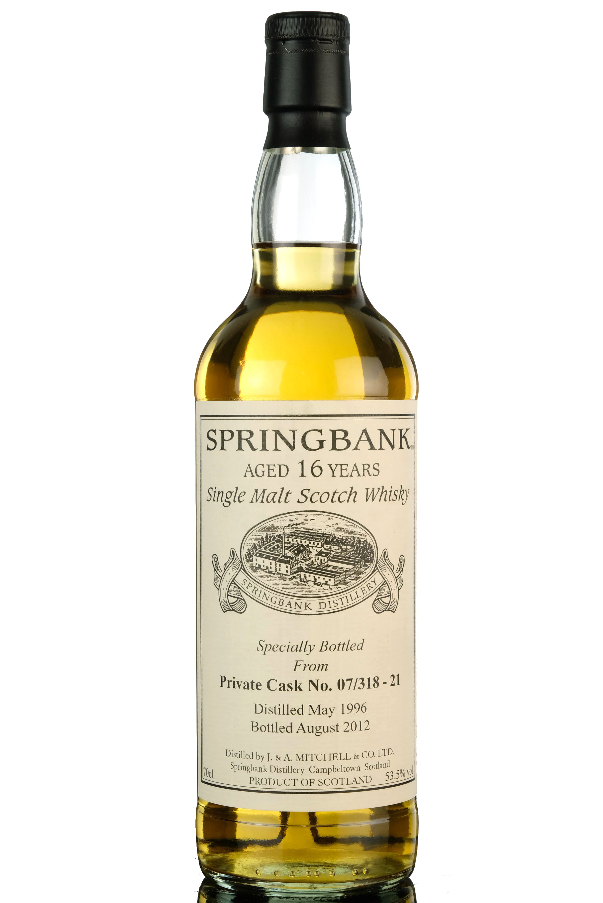 Springbank 1996-2012 - 16 Year Old - Private Single Cask 07/318-21