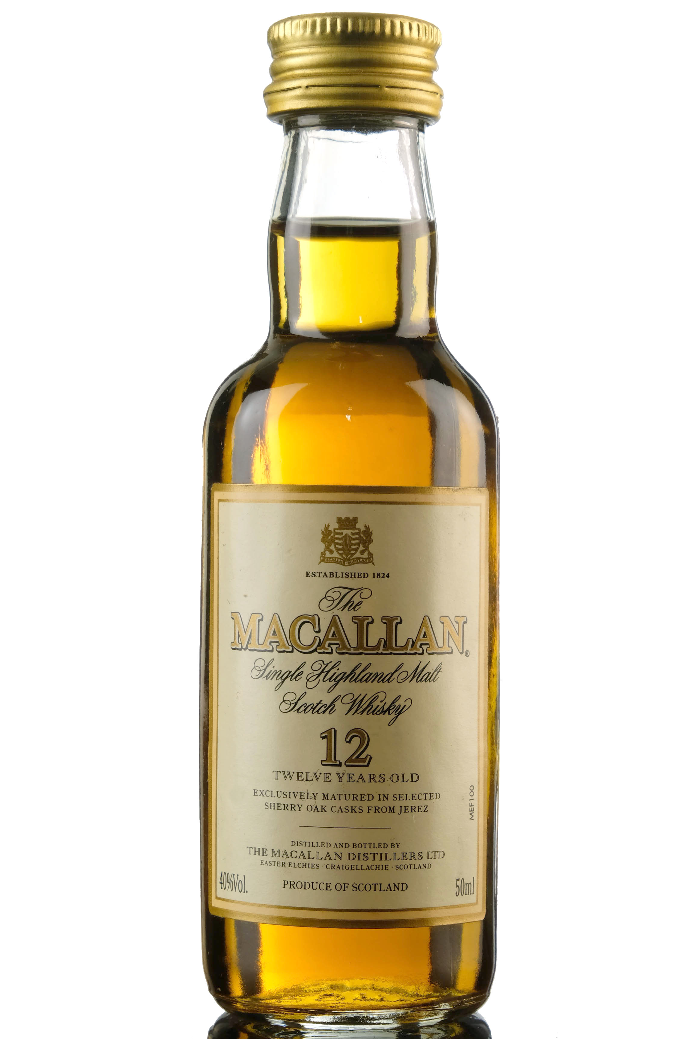 Macallan 12 Year Old Miniature