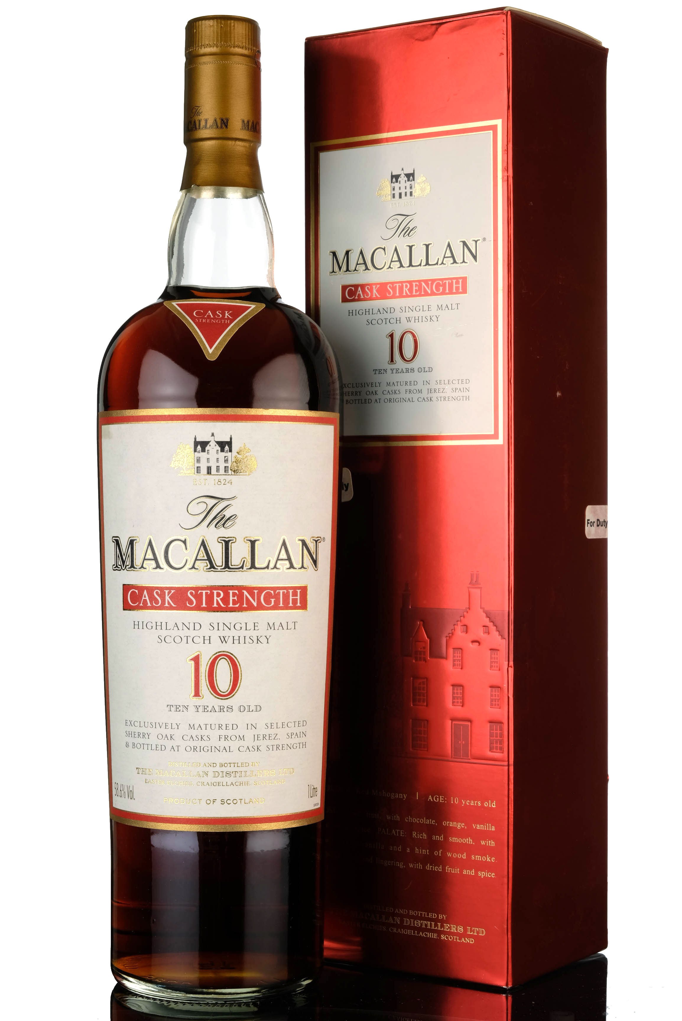 Macallan 10 Year Old - Cask Strength - 1 Litre