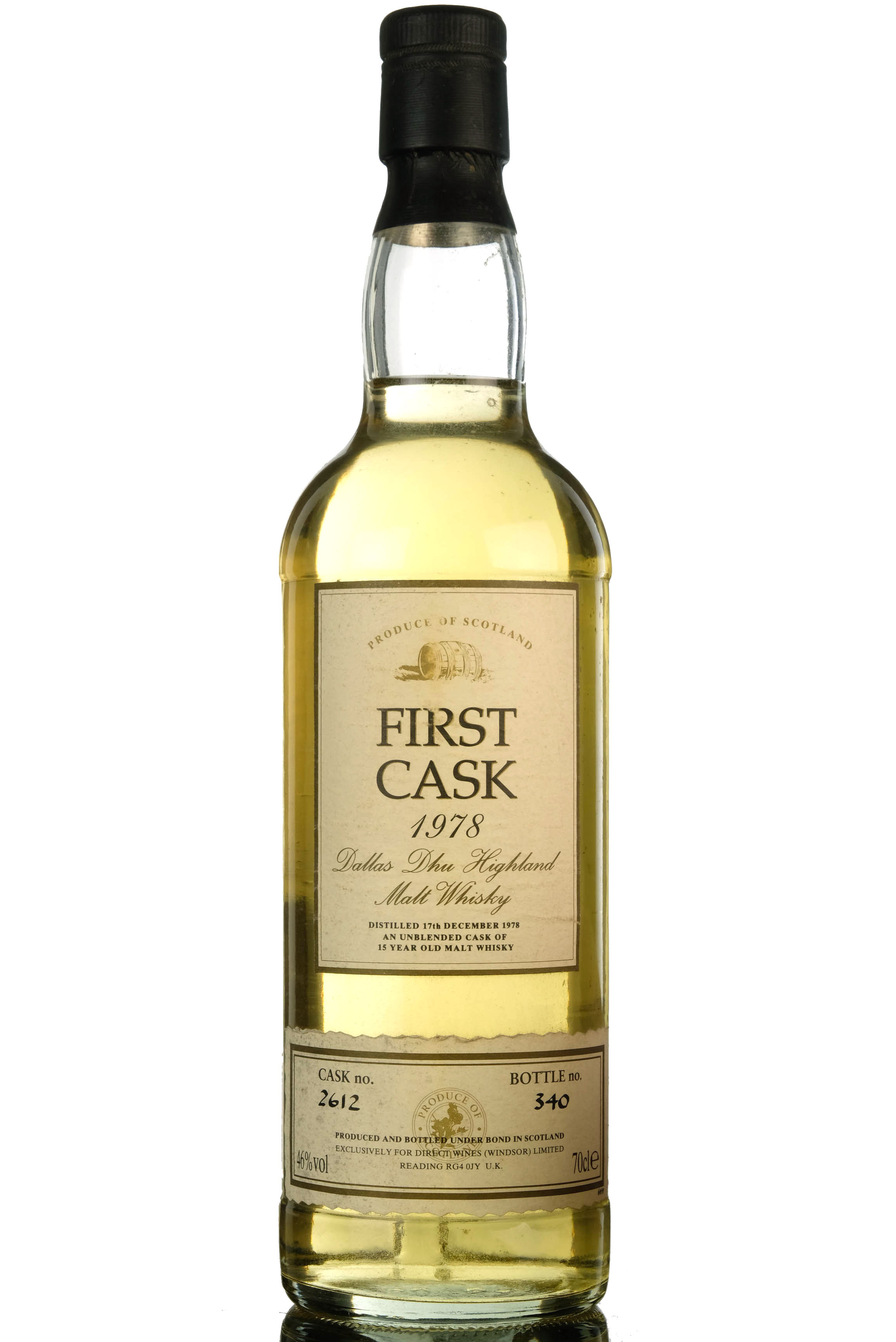 Dallas Dhu 1978 - 15 Year Old - First Cask 2612