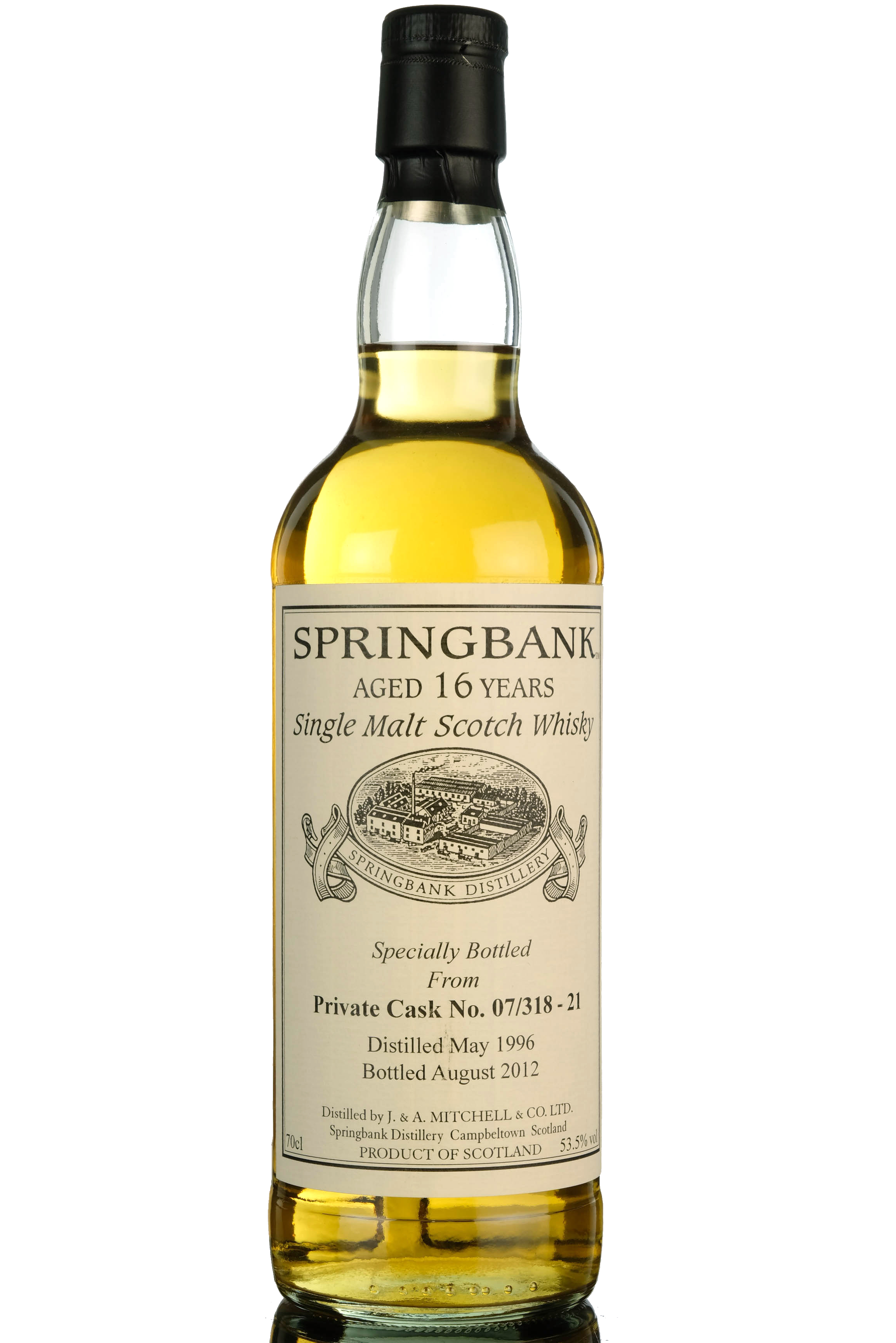 Springbank 1996-2012 - 16 Year Old - Private Single Cask 07/318-21