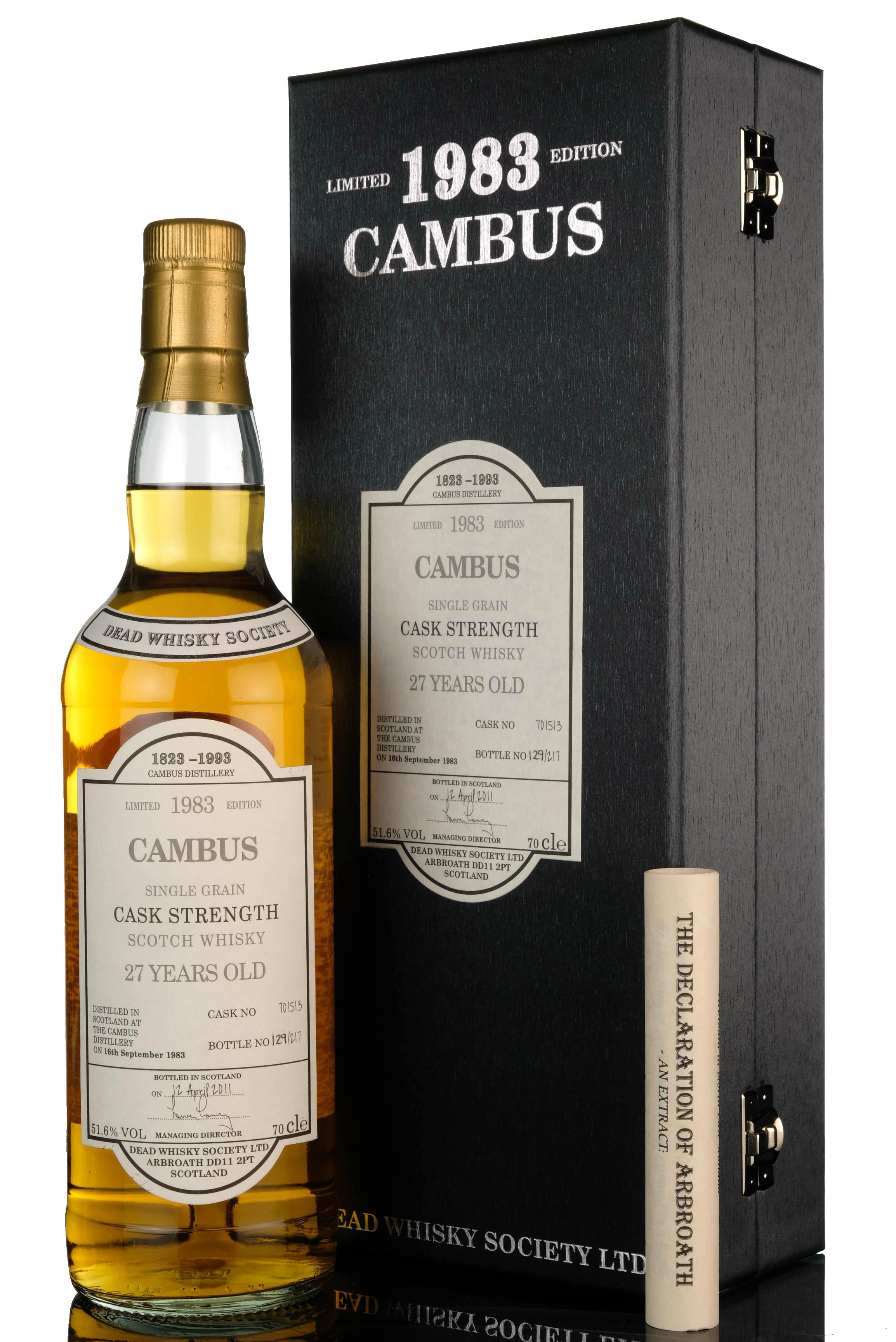 Cambus 1983-2011 - 27 Year Old - Dead Whisky Society