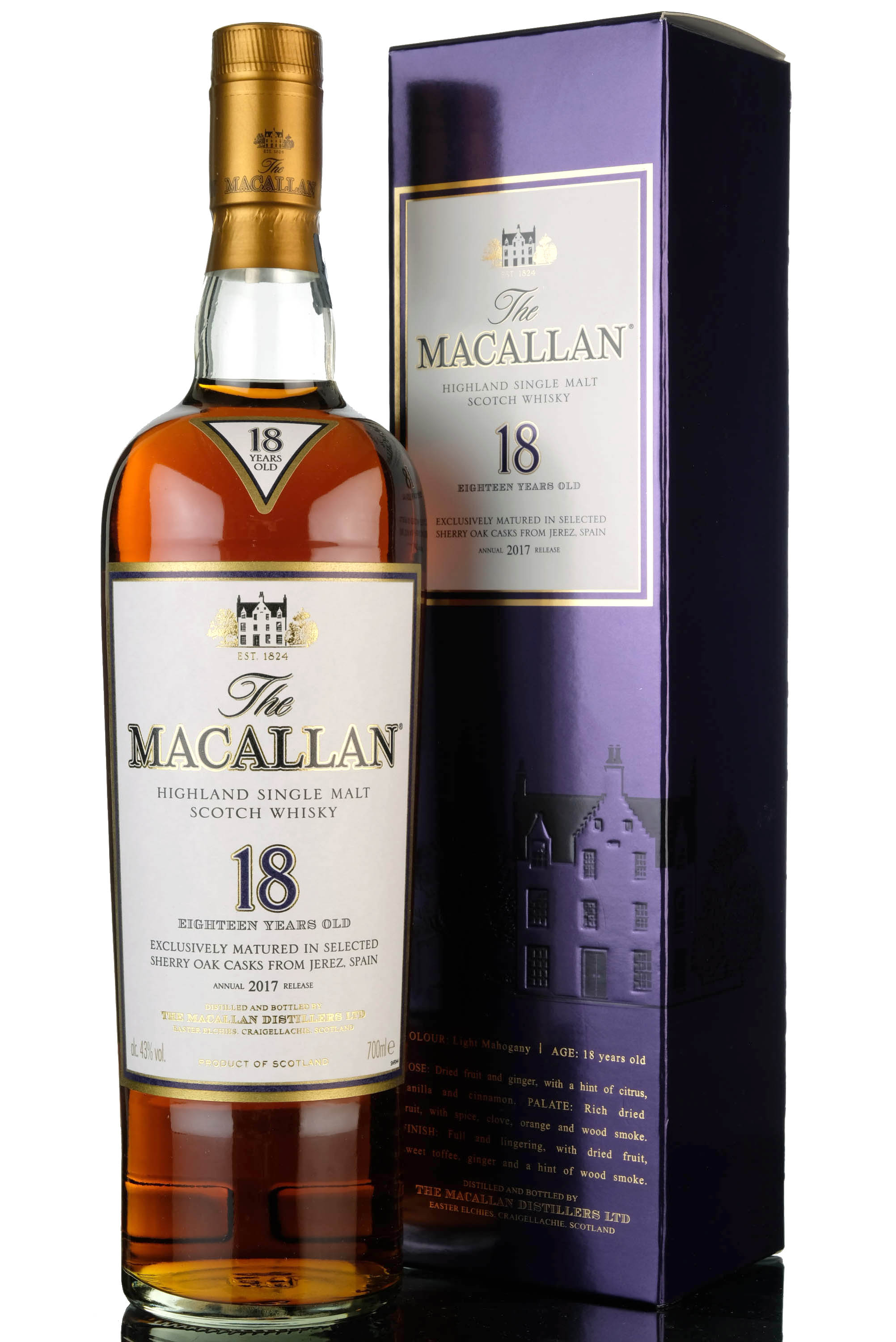 Macallan 18 Year Old - Sherry Cask - 2017 Release