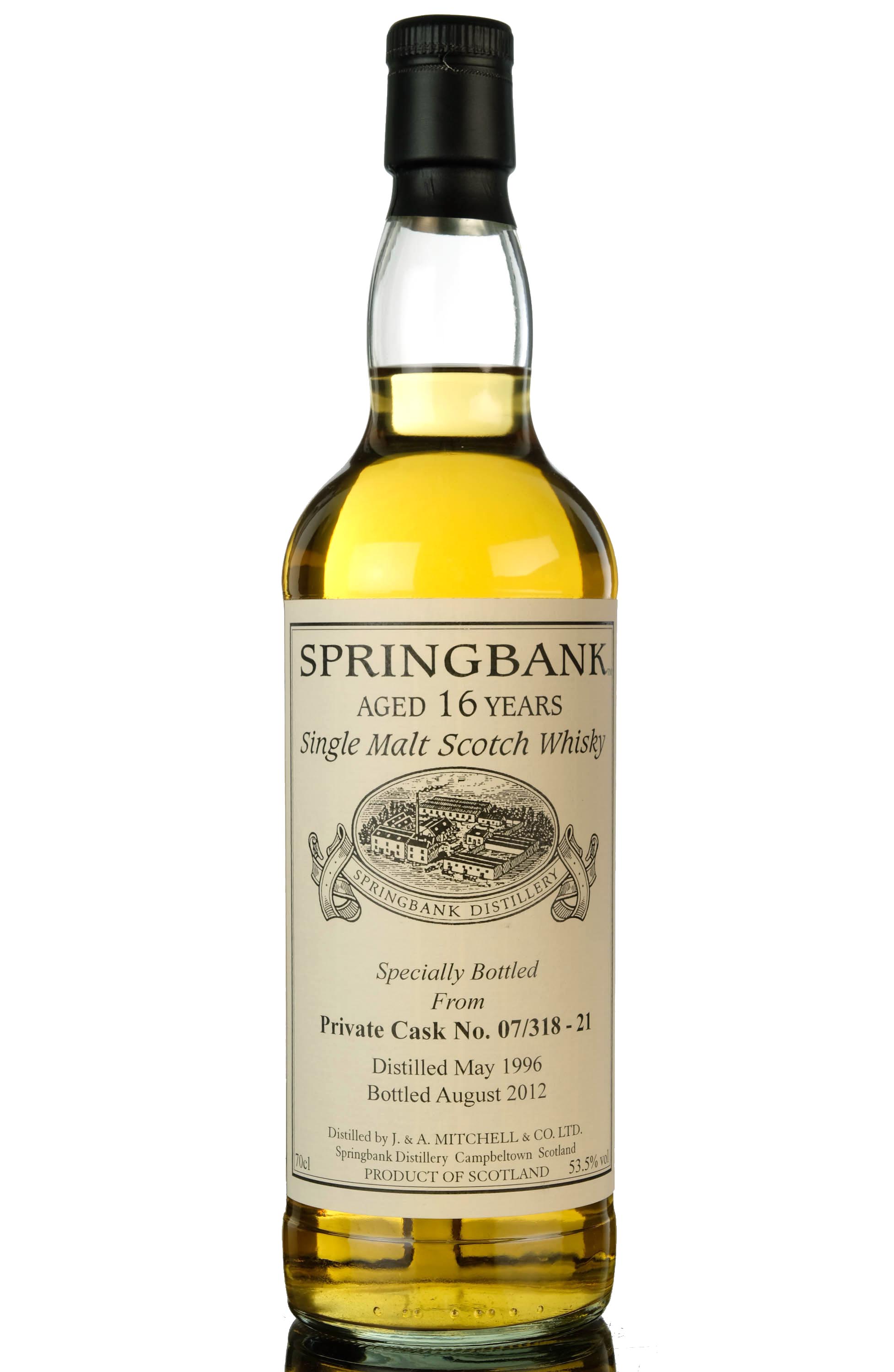 Springbank 1996-2012 - 16 Year Old - Private Single Cask 07/318-21