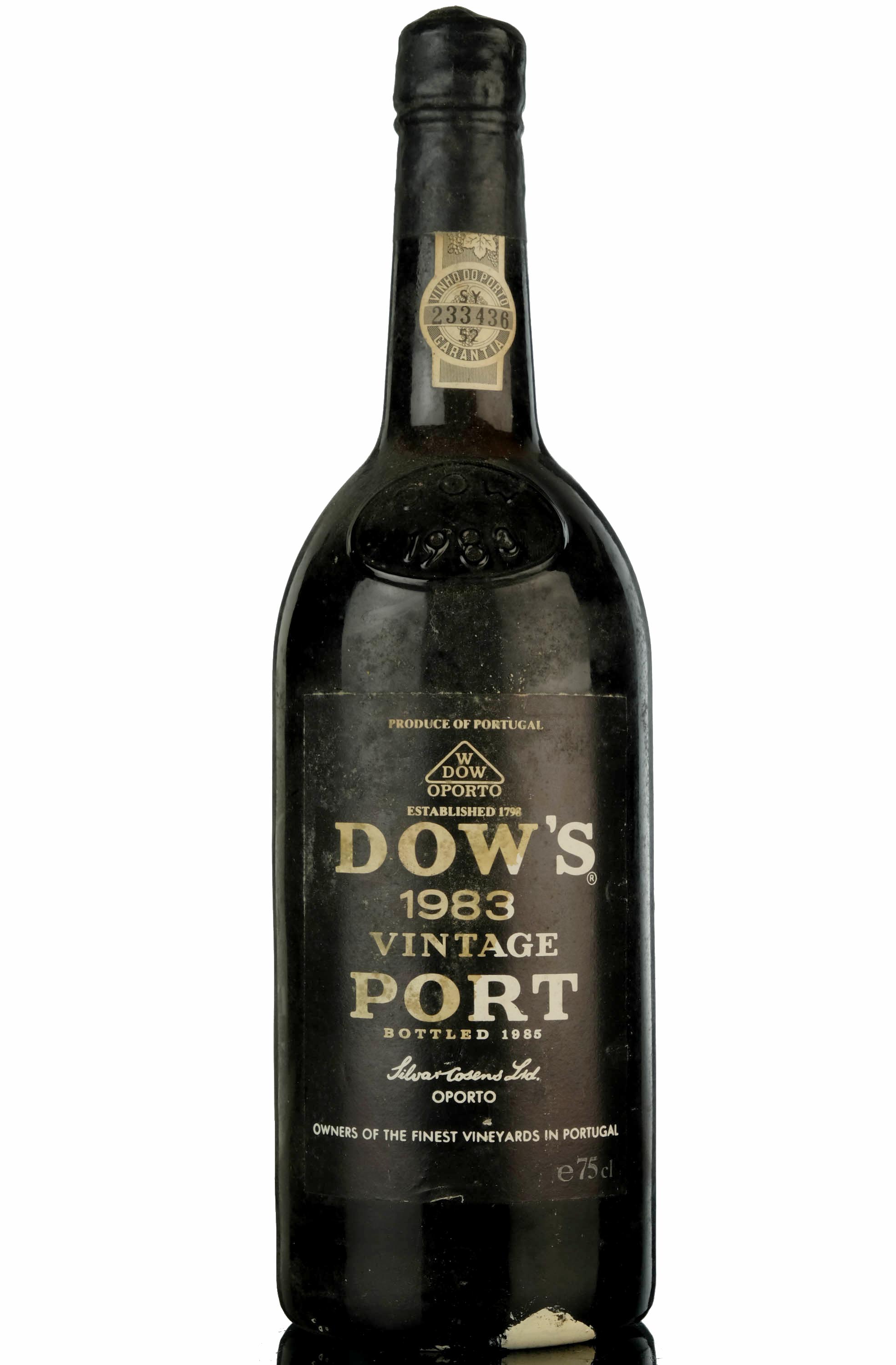 Dows 1983 Vintage Port - Bottled 1985