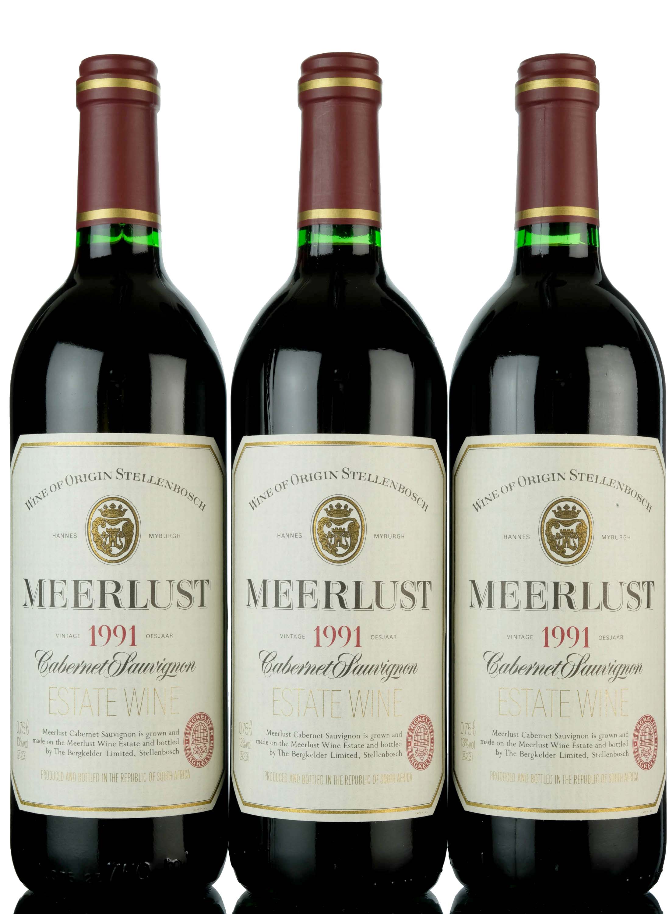 3 x Meerlust 1991 Wine