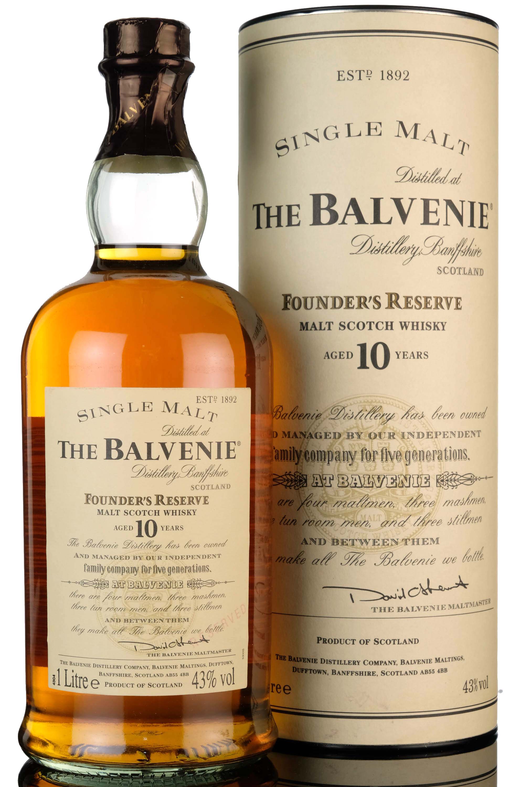 Balvenie 10 Year Old - Founders Reserve - 1 Litre
