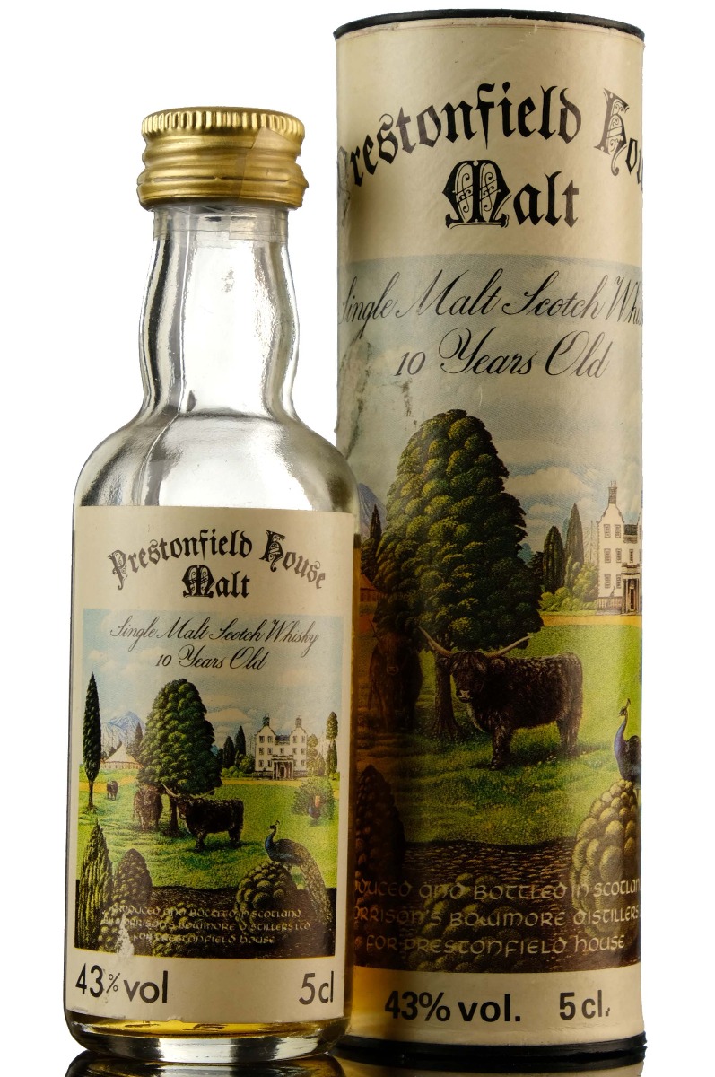Bowmore 10 Year Old - Prestonfield House Miniature