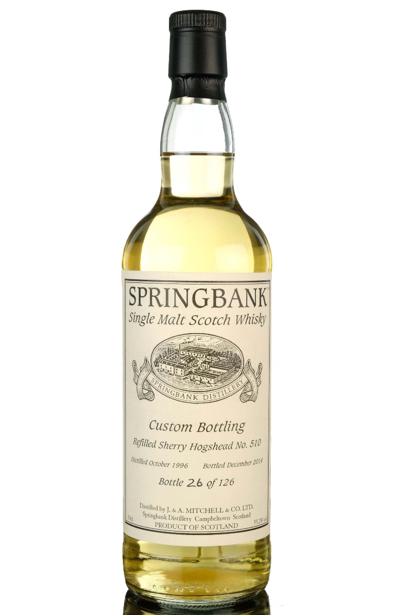 Springbank 1996-2014 - Custom Private Bottling - Single Cask 510