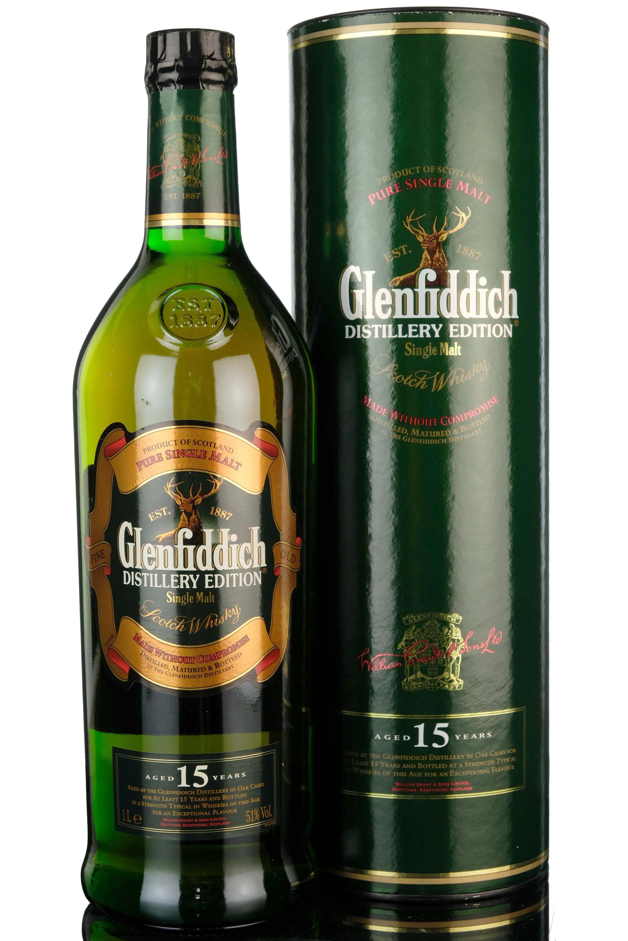 Glenfiddich 15 Year Old - Distillery Edition - 1 Litre