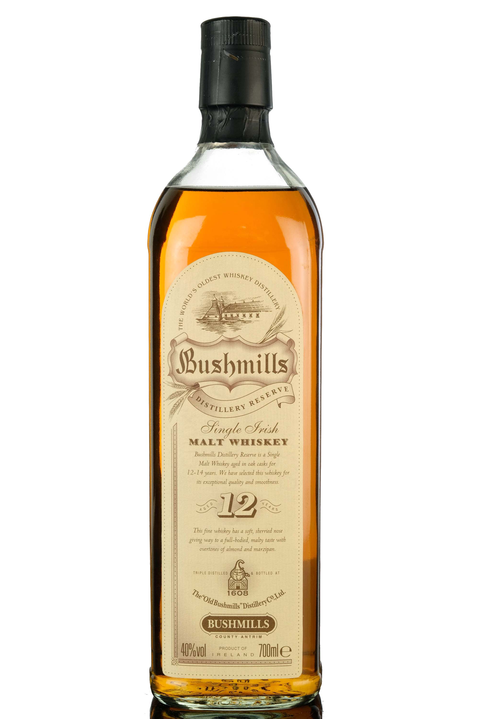 Bushmills 12 Year Old - Distillery Reserve - Early 2000s