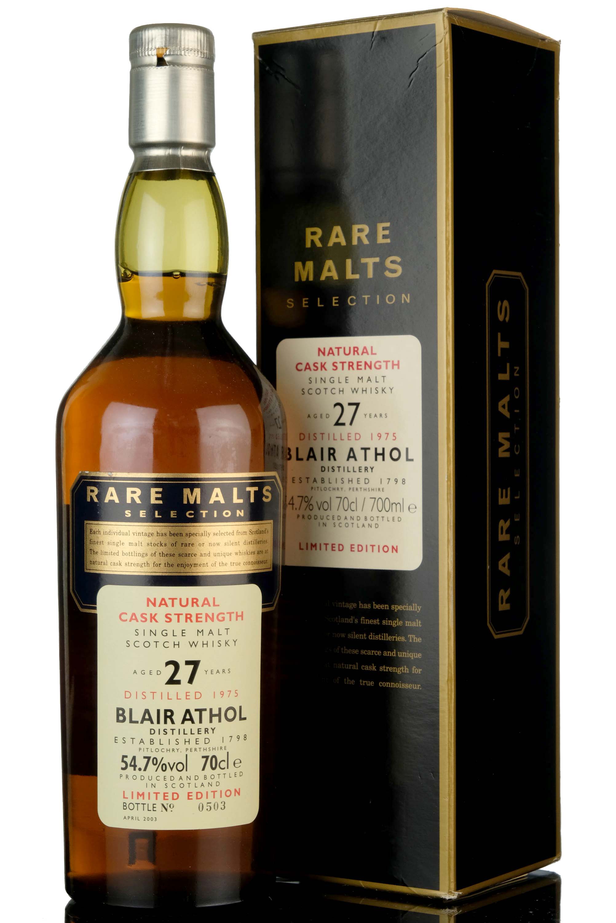 Blair Athol 1975-2003 - 27 Year Old - Rare Malts 54.7%